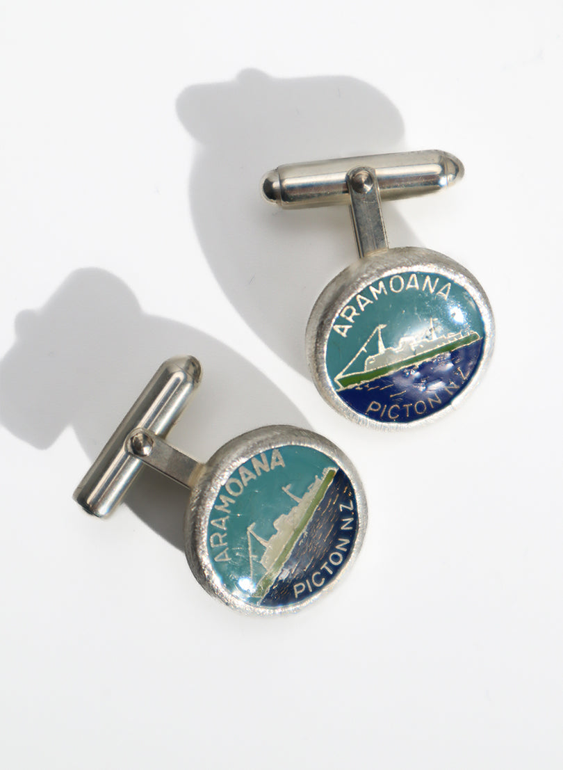 Aramoana Picton Souvenir Cufflinks