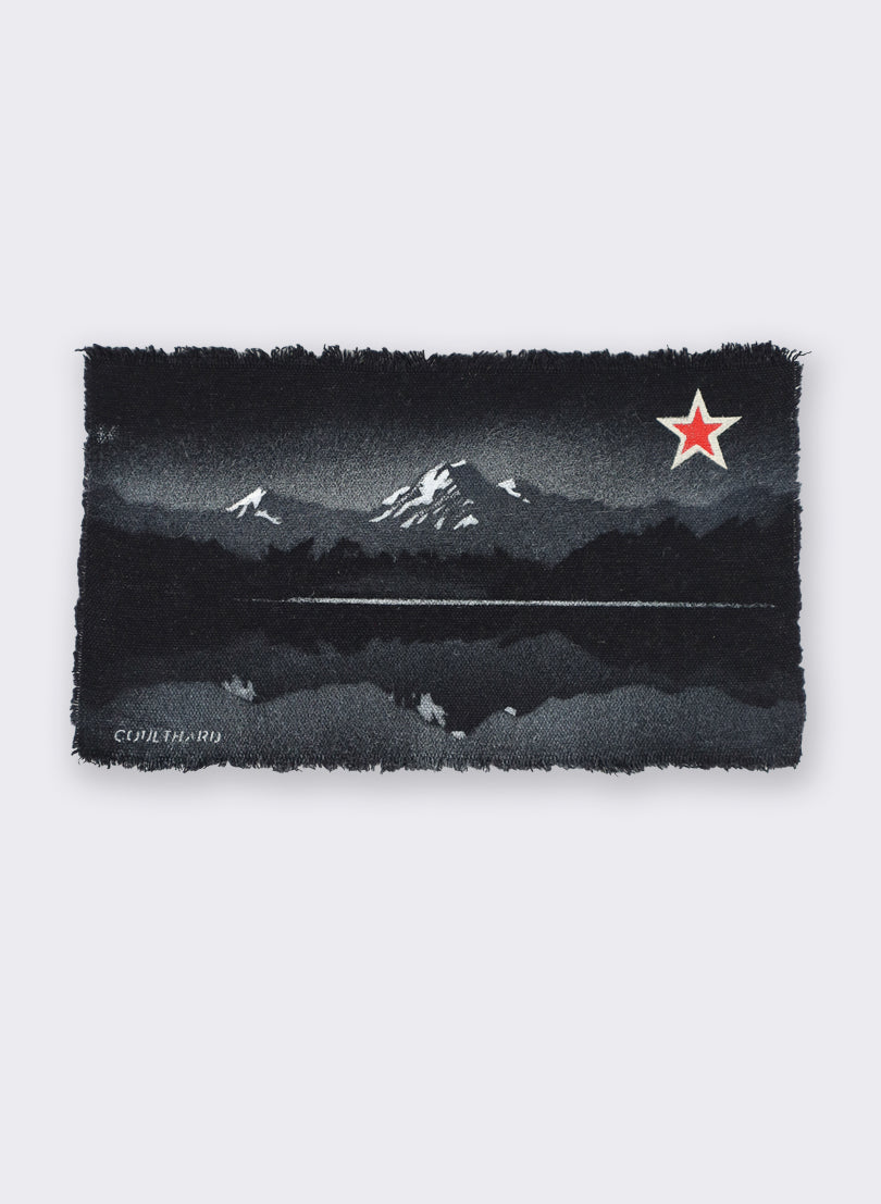 Aoraki/Mt Cook - Postcard Artwork - Black