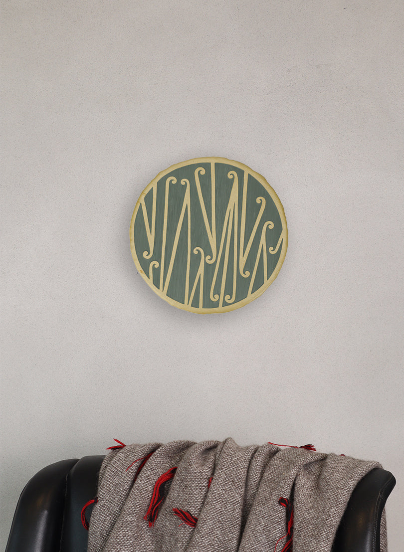 Te Heke 6 Gold - Original Carved Painting