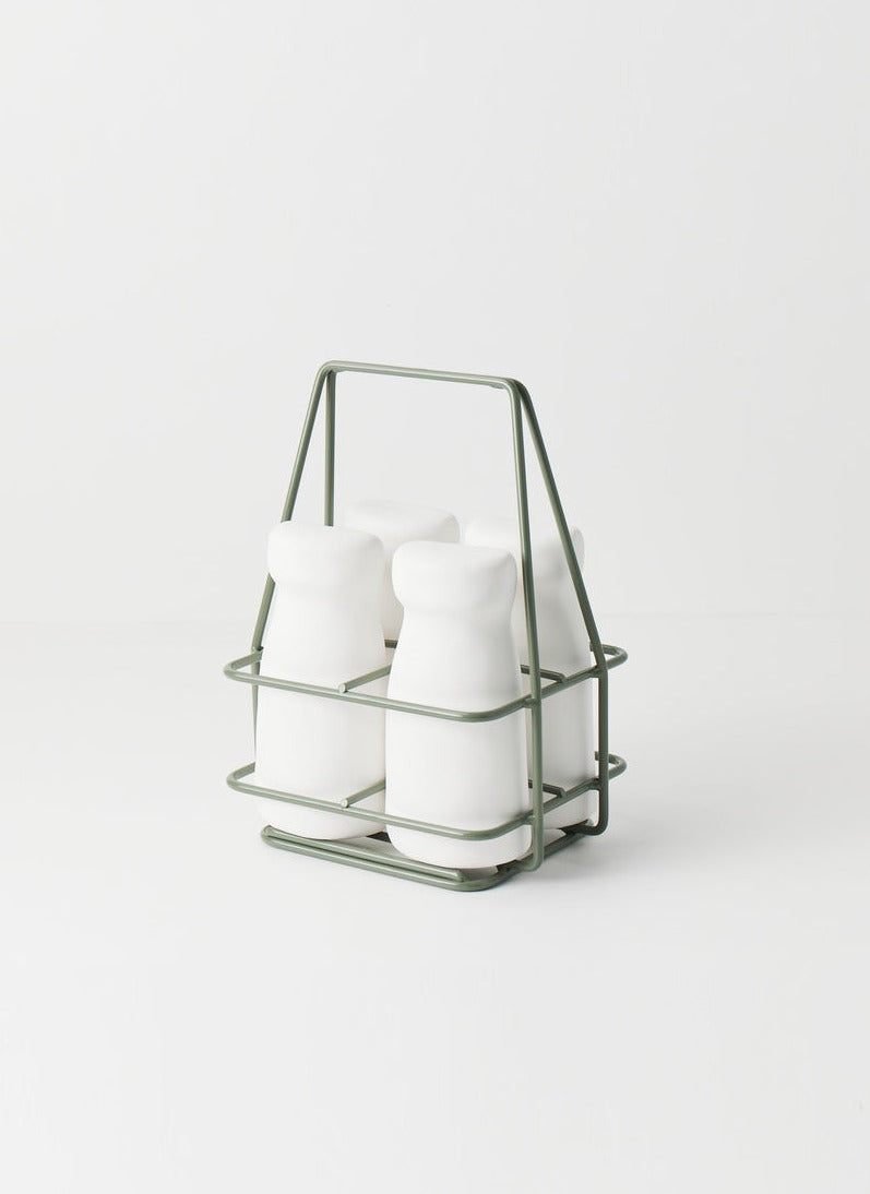 Milk Crate & Bottles in Sage or Blush