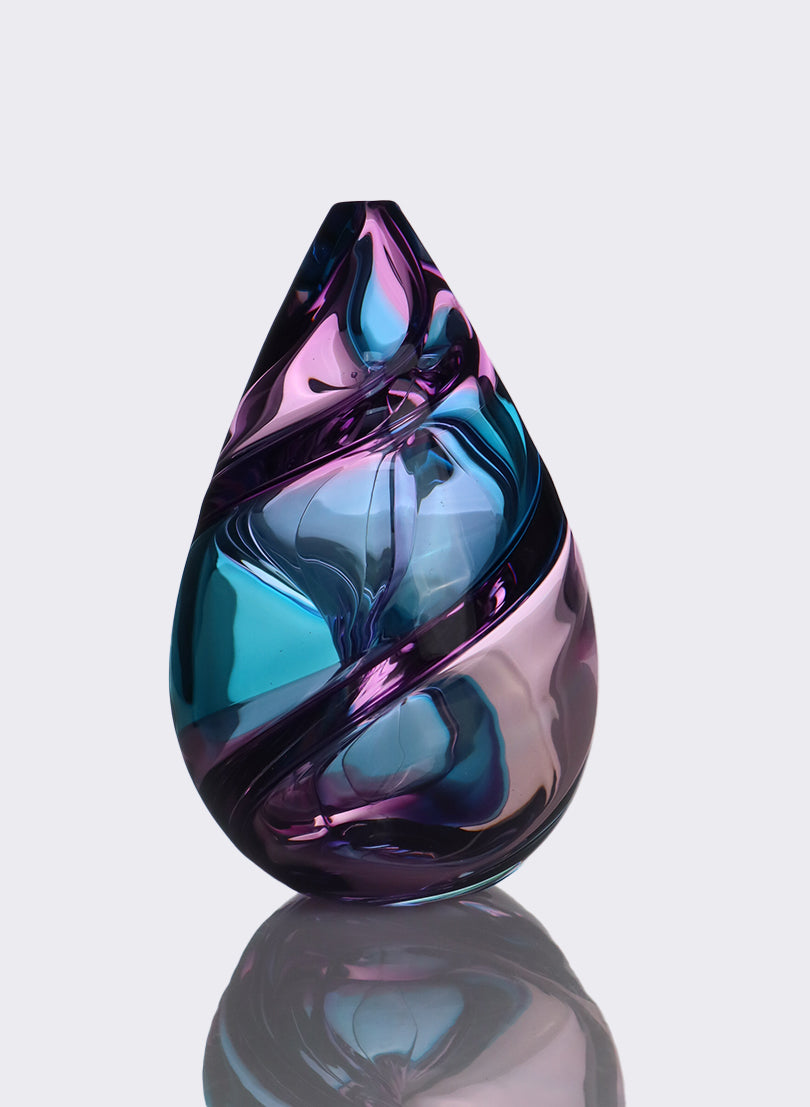 Harlequin Spiral - Blue & Purple