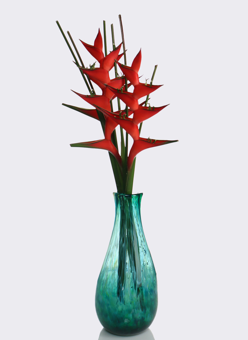 Greenstone Flat Form Vase - Large