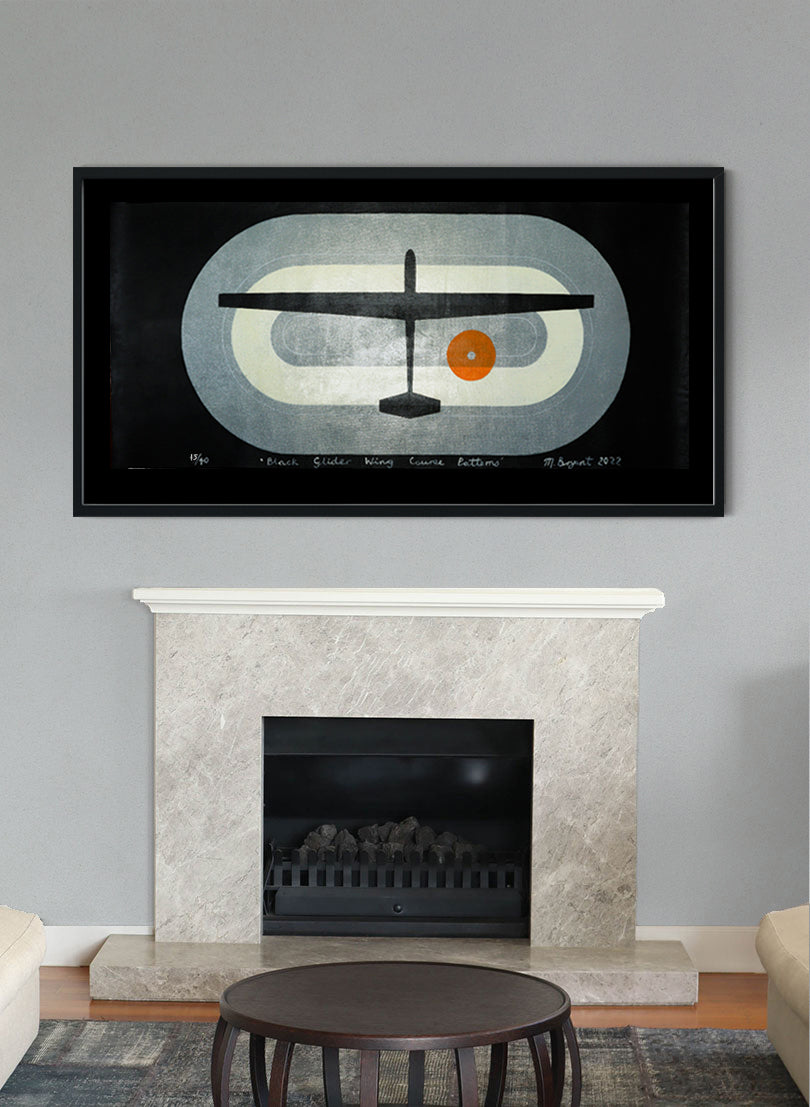 Black Glider Wing 37/40 - Unframed