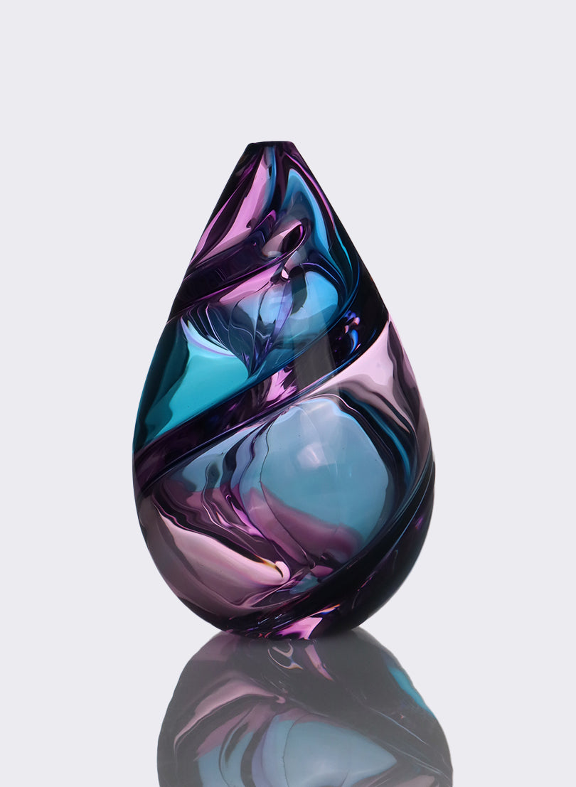 Harlequin Spiral - Blue & Purple