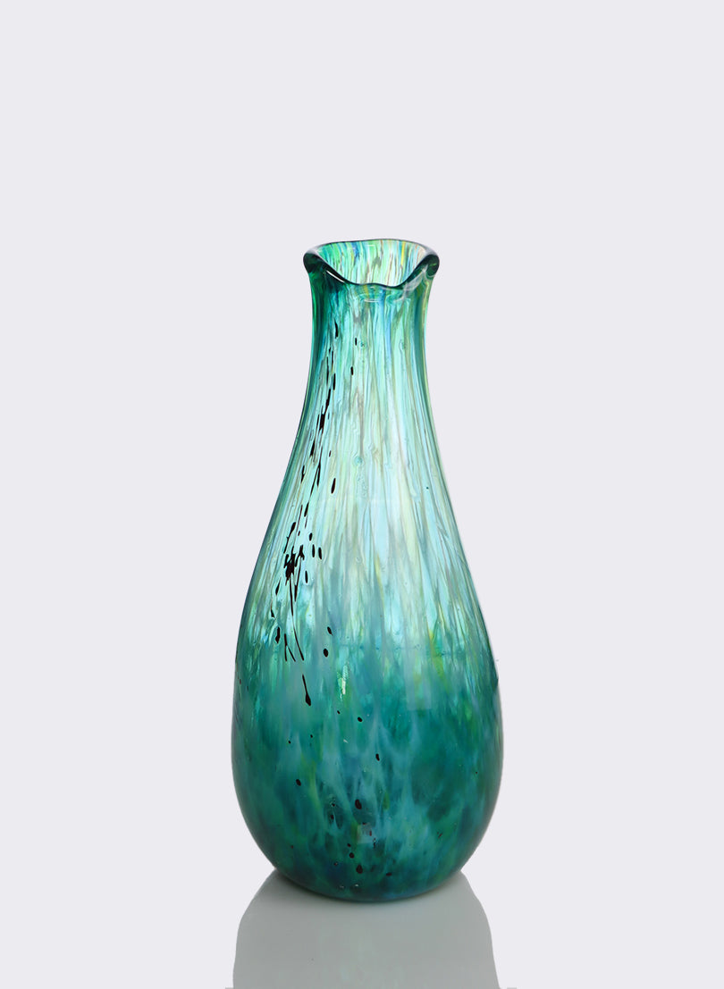 Greenstone Flat Form Vase - Large