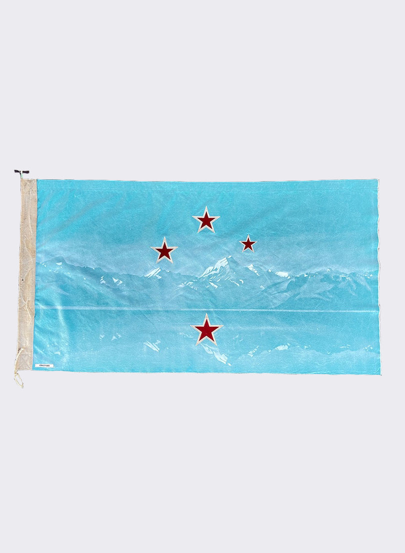Aoraki &amp; Southern Cross - Horizontal Flag 