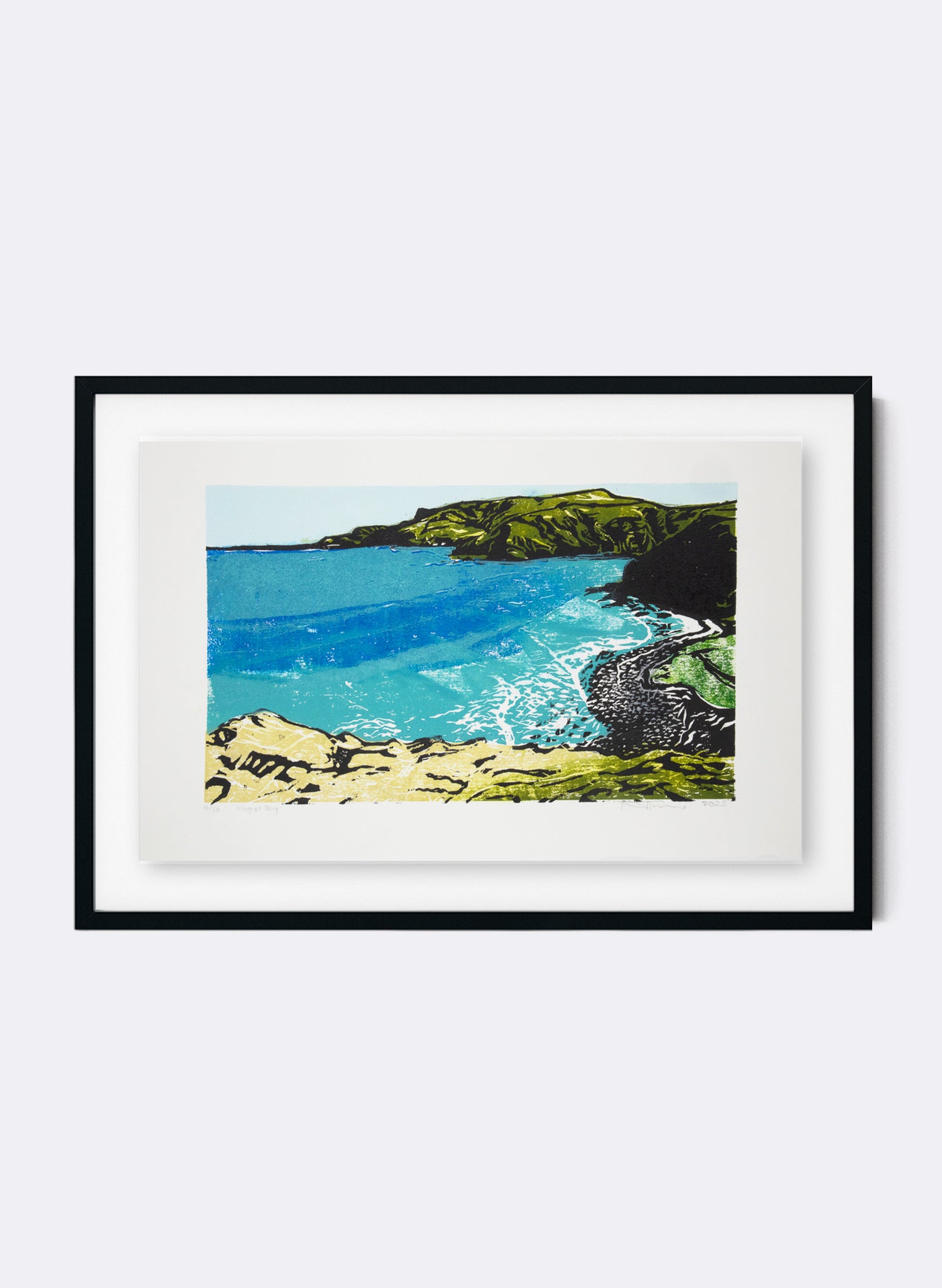 Magnet Bay - Woodblock Print