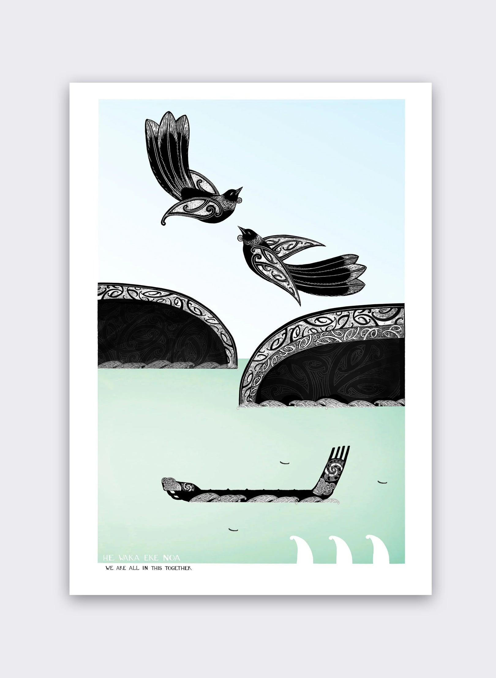 He waka eke noa - Giclée Print