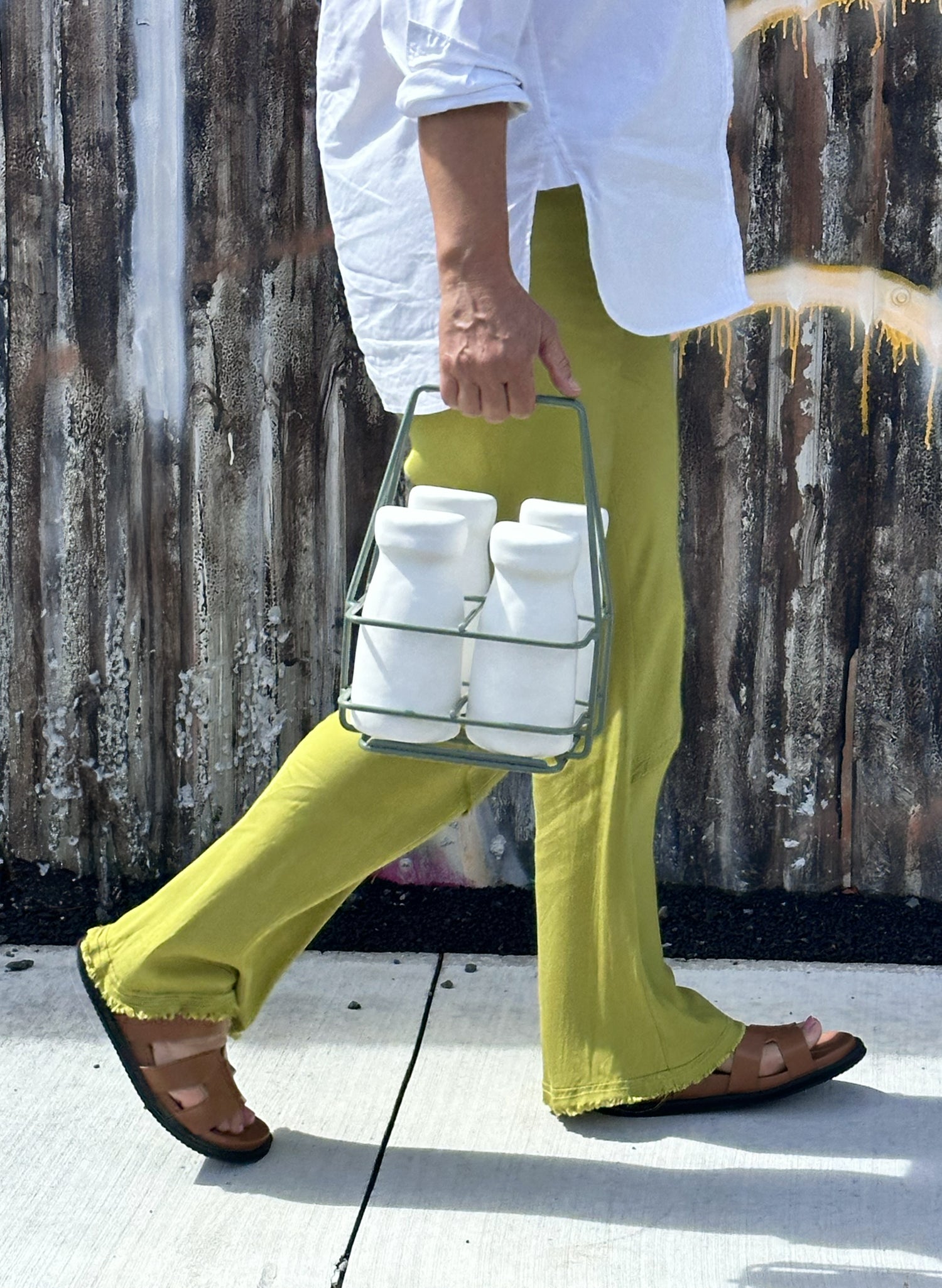 Milk Crate & Bottles in Sage or Blush