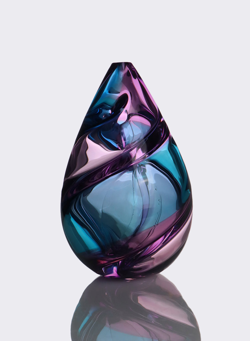 Harlequin Spiral - Blue & Purple