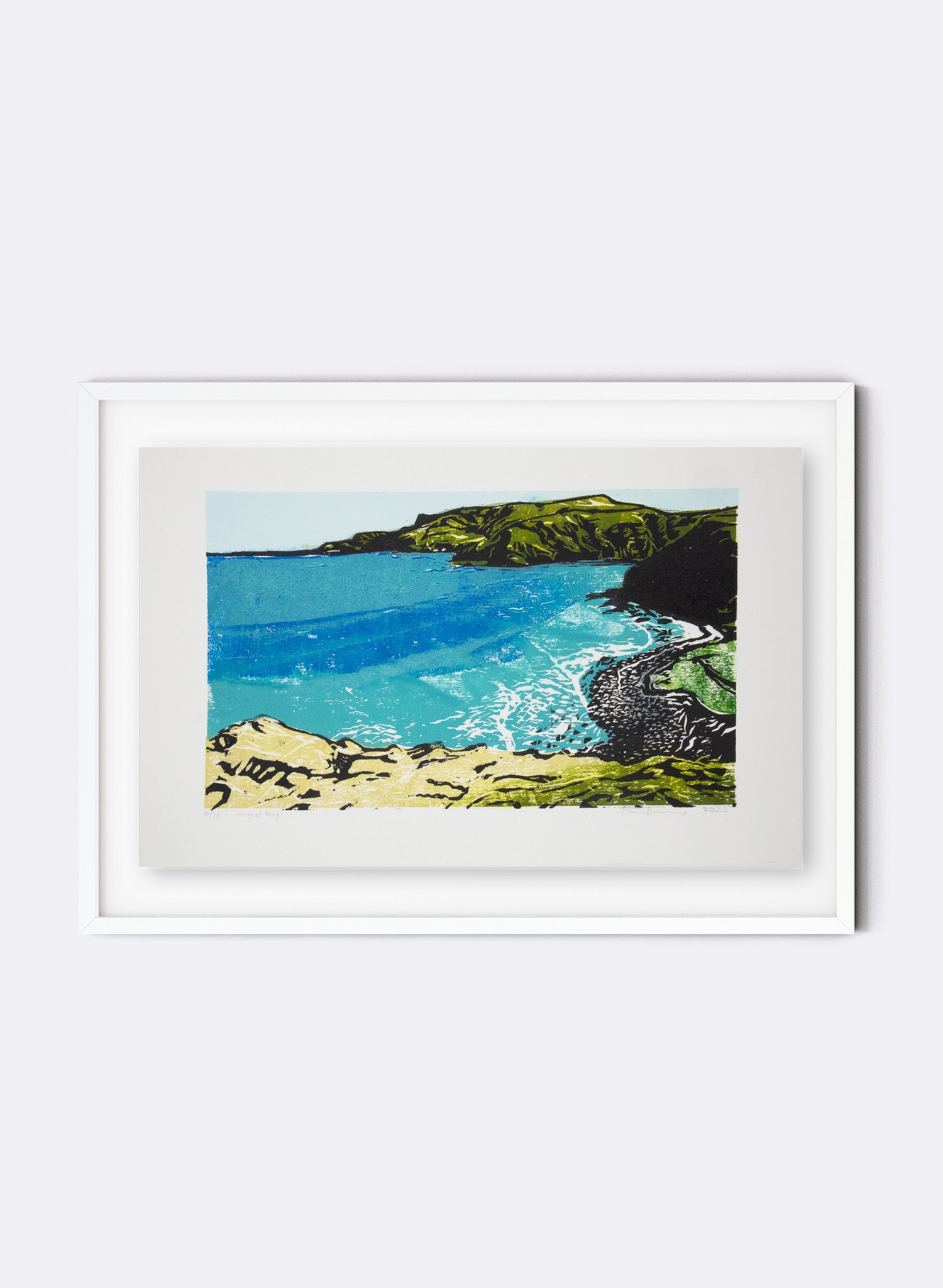 Magnet Bay - Woodblock Print