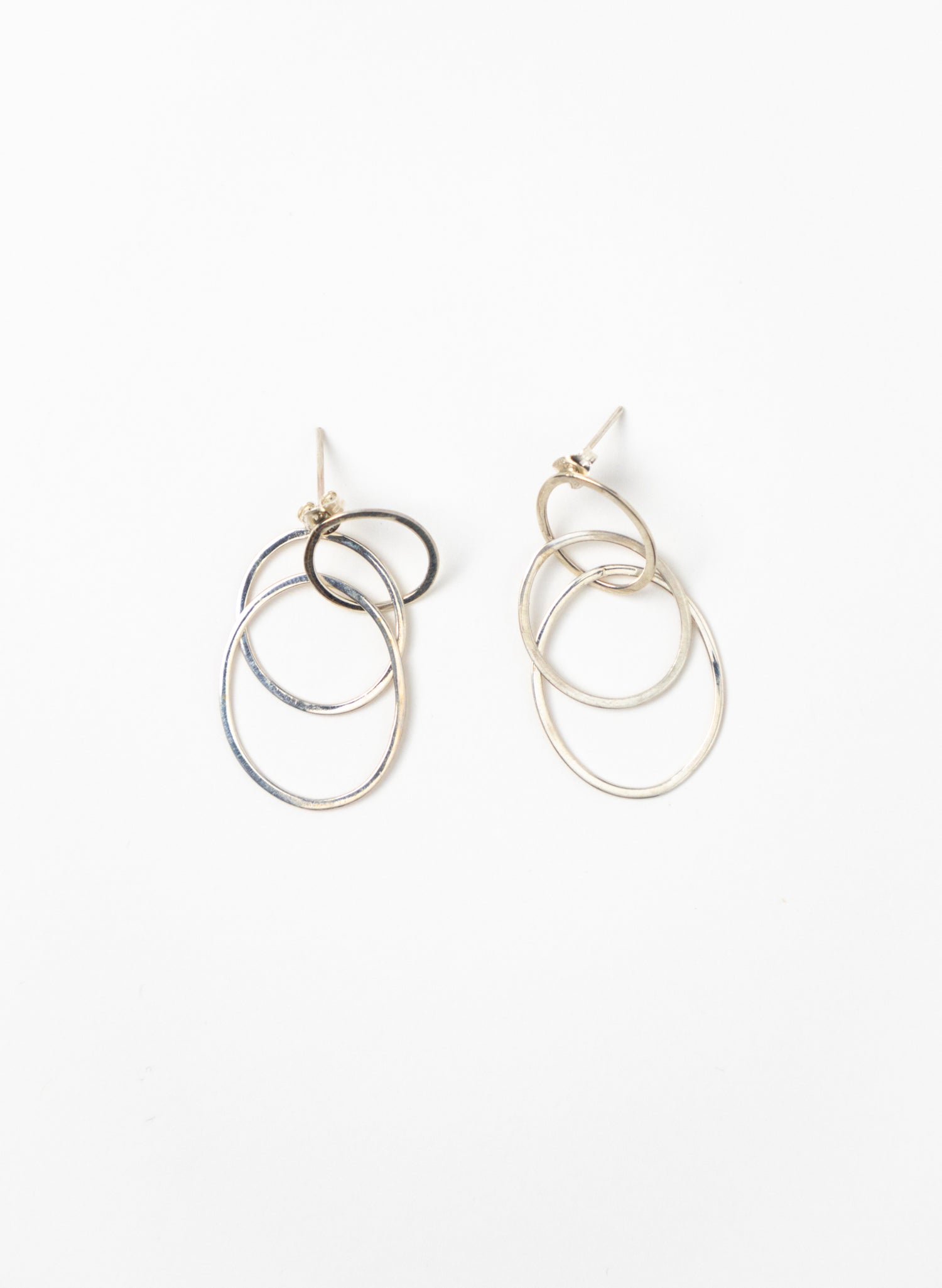 3 Link Stud Earrings