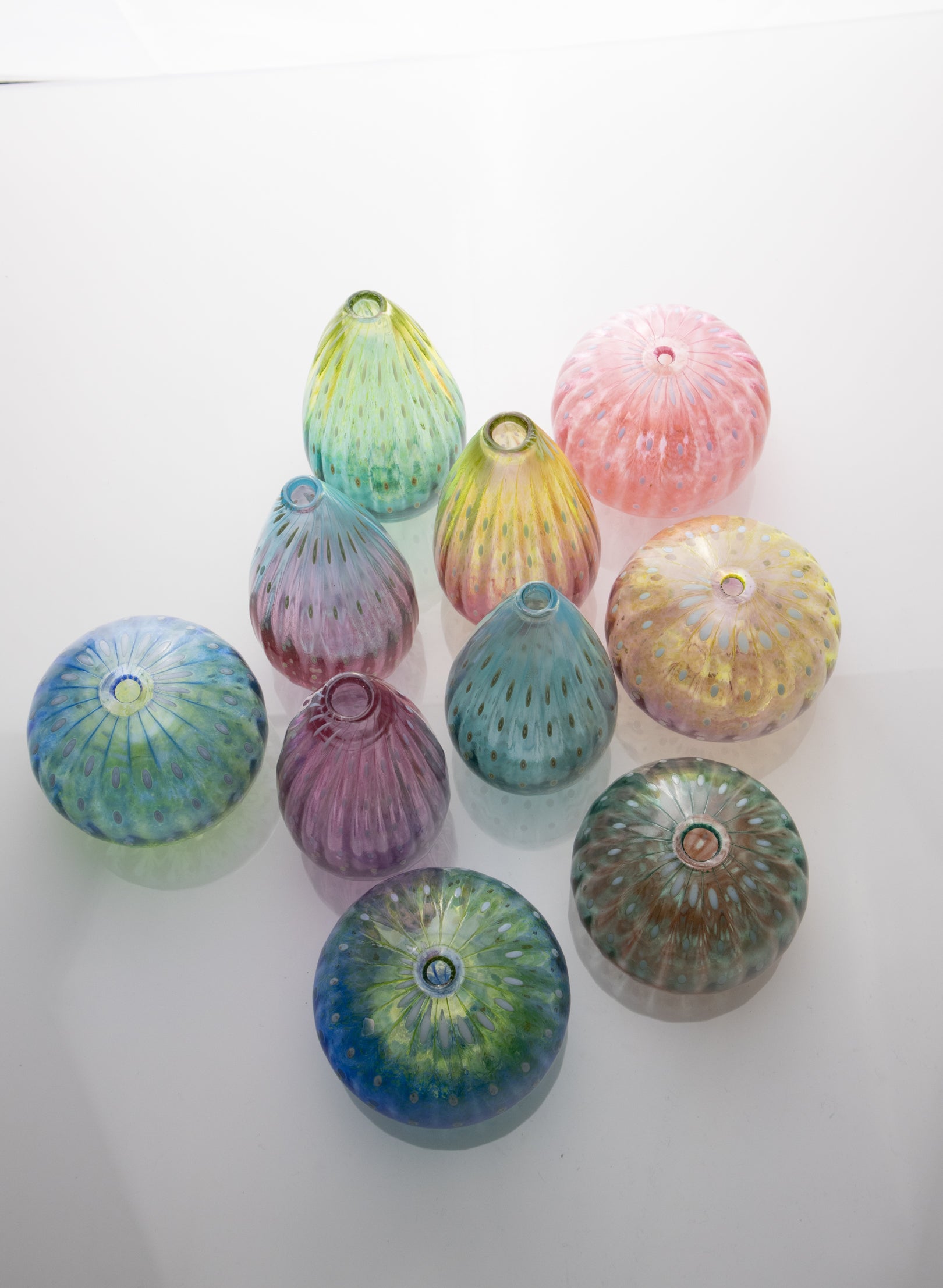 Sea Urchin - Green + Ruby