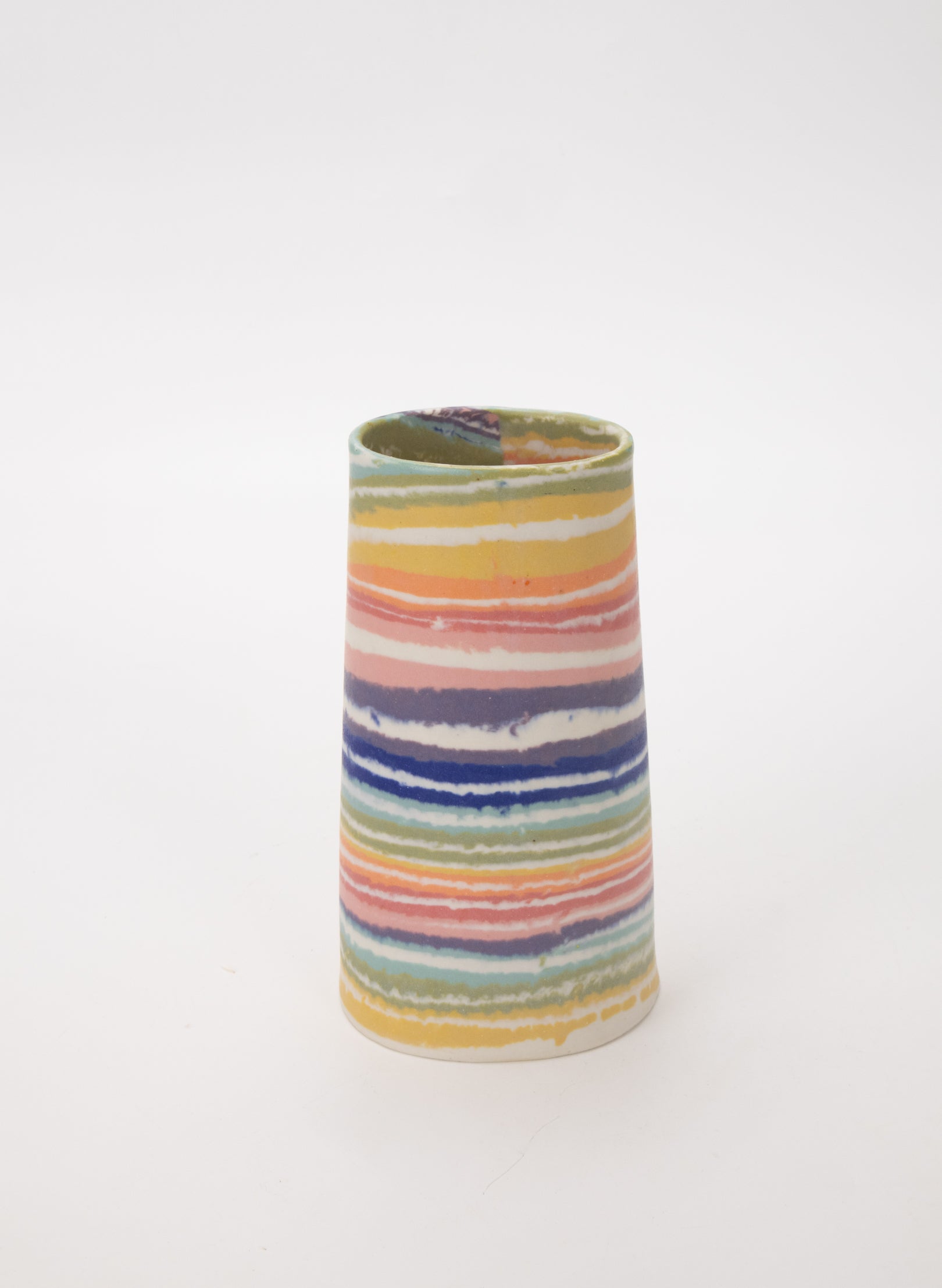 Nerikomi Large Vase - Rainbow