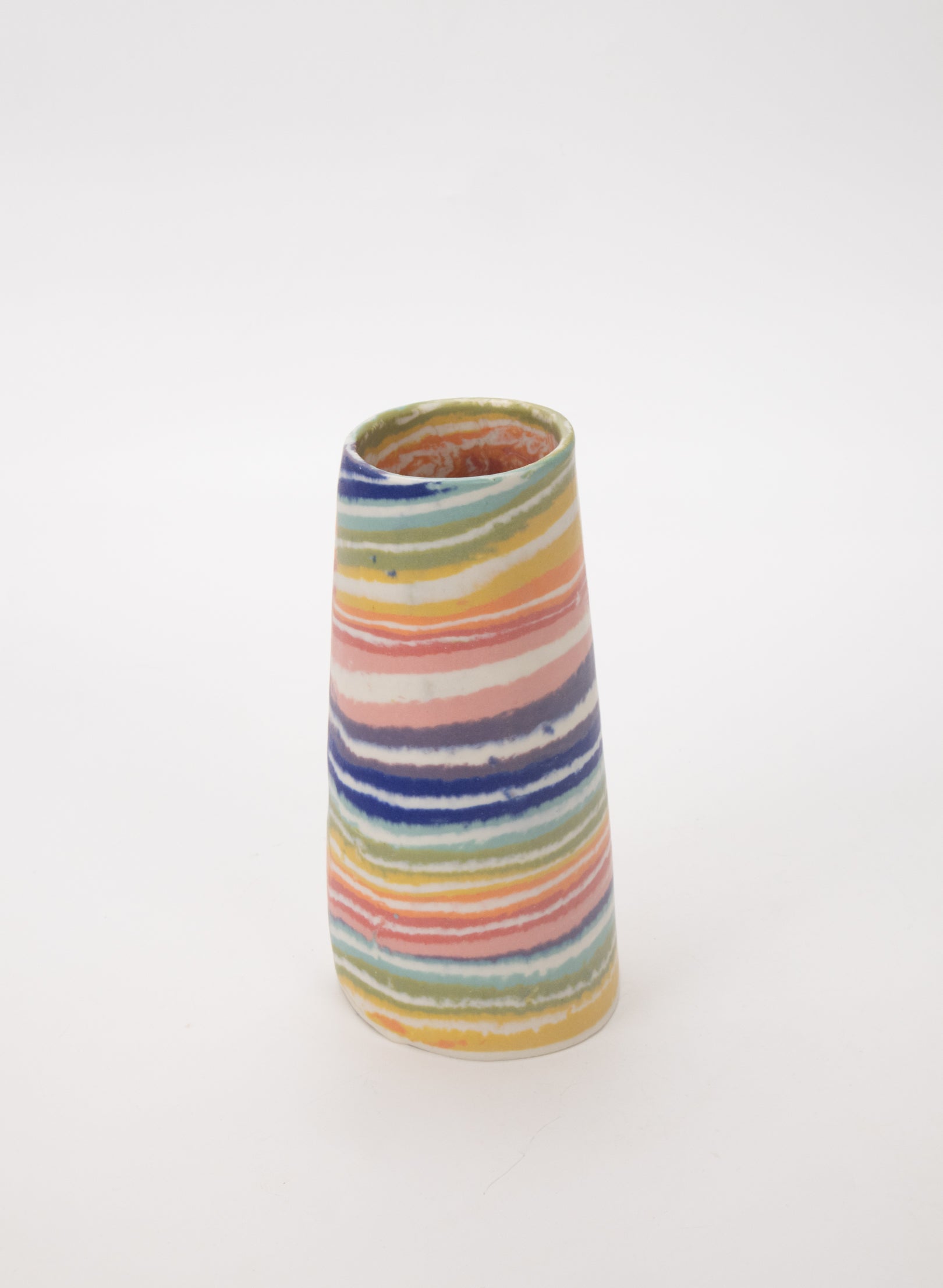 Nerikomi Large Vase - Rainbow