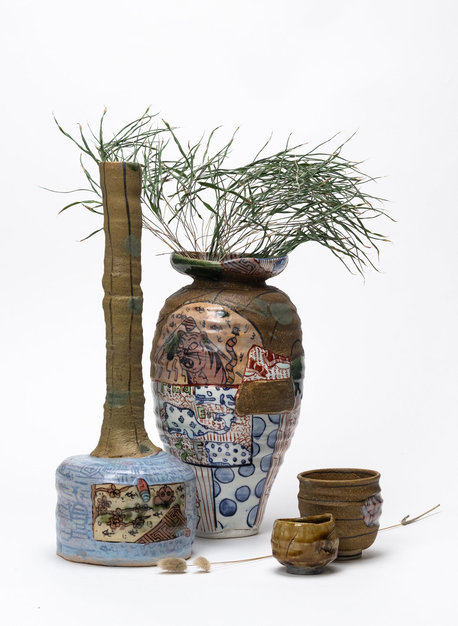 Iro-Shino Long Neck Bottle