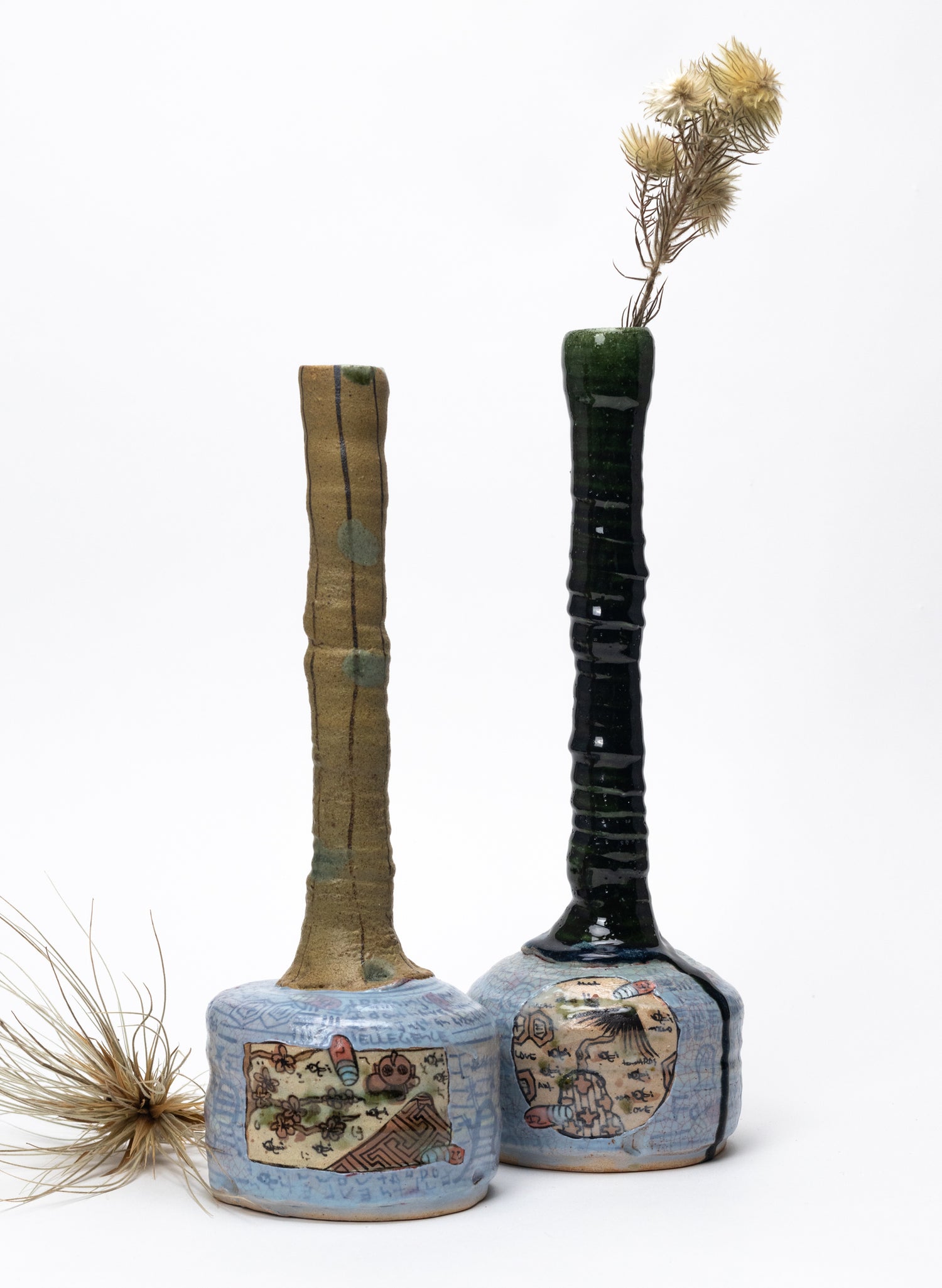 Iro-Shino Long Neck Bottle