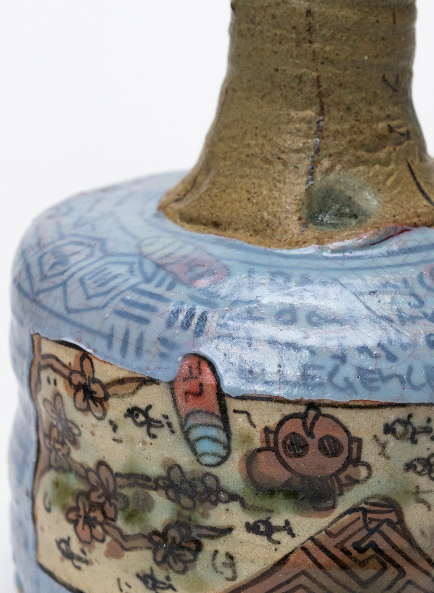 Iro-Shino Long Neck Bottle