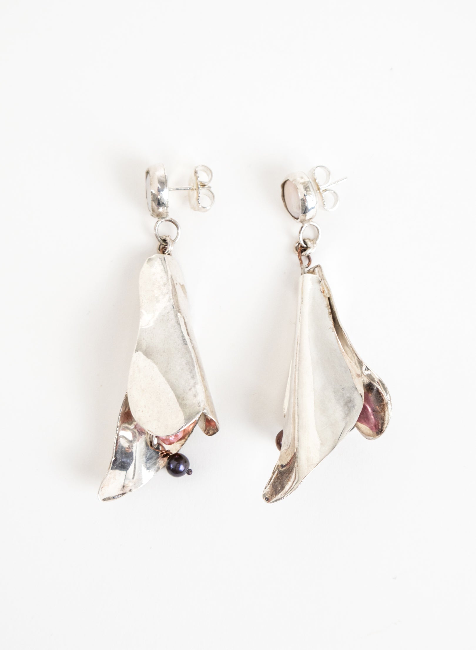 Fuchsia Flower Earrings