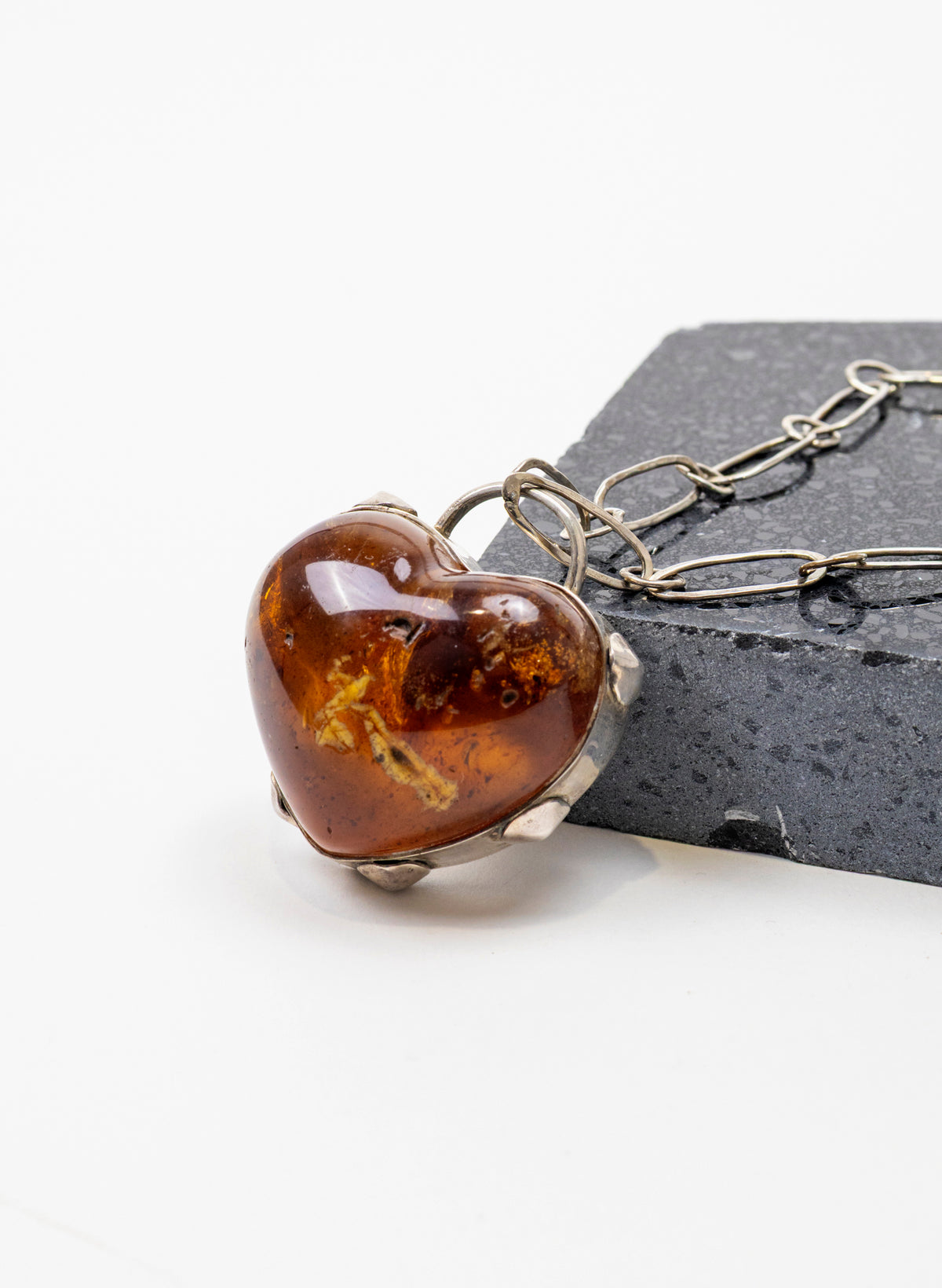Kauri Gum Heart Necklace