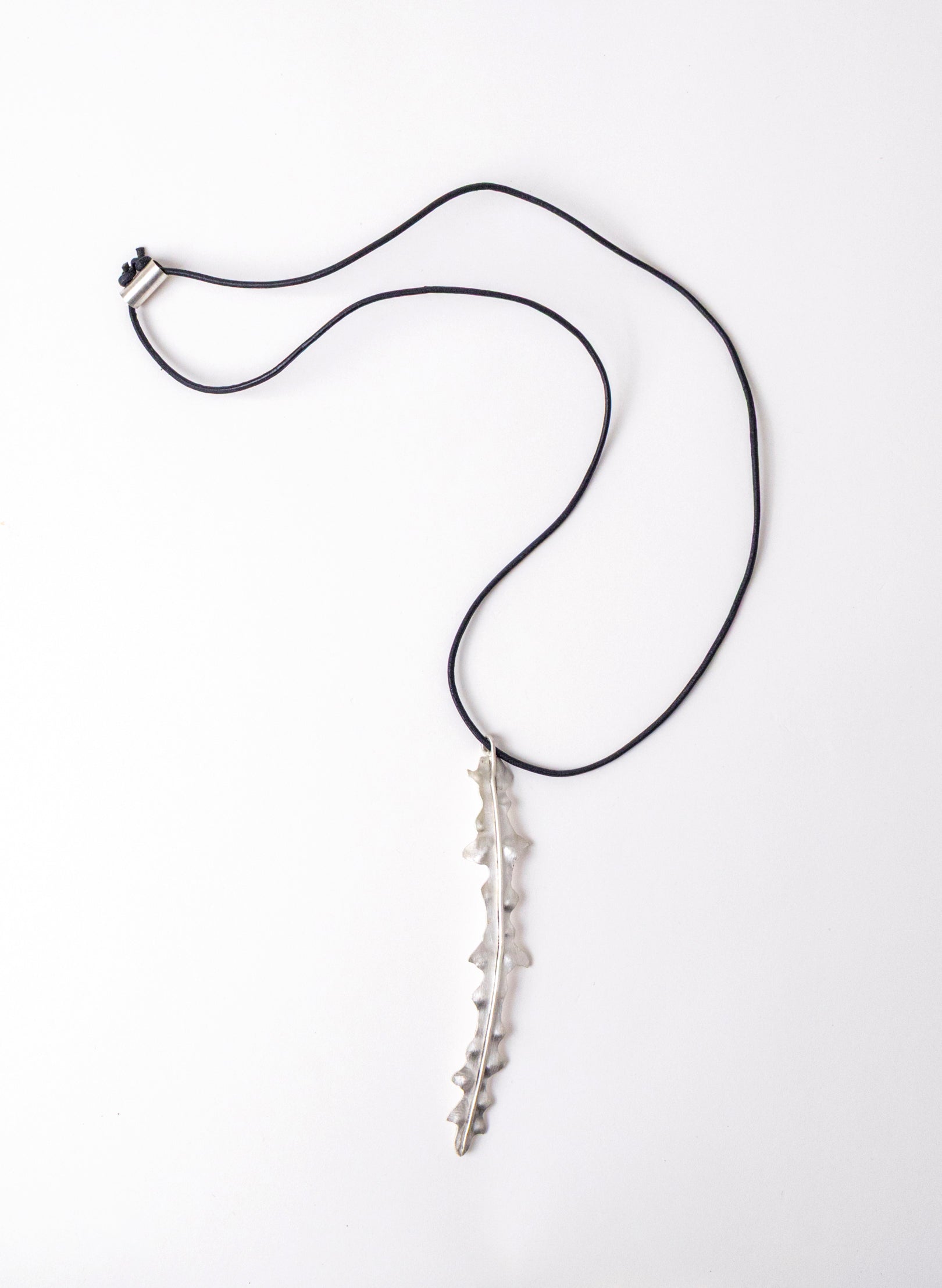 Horoeka Leaf Pendant Silver