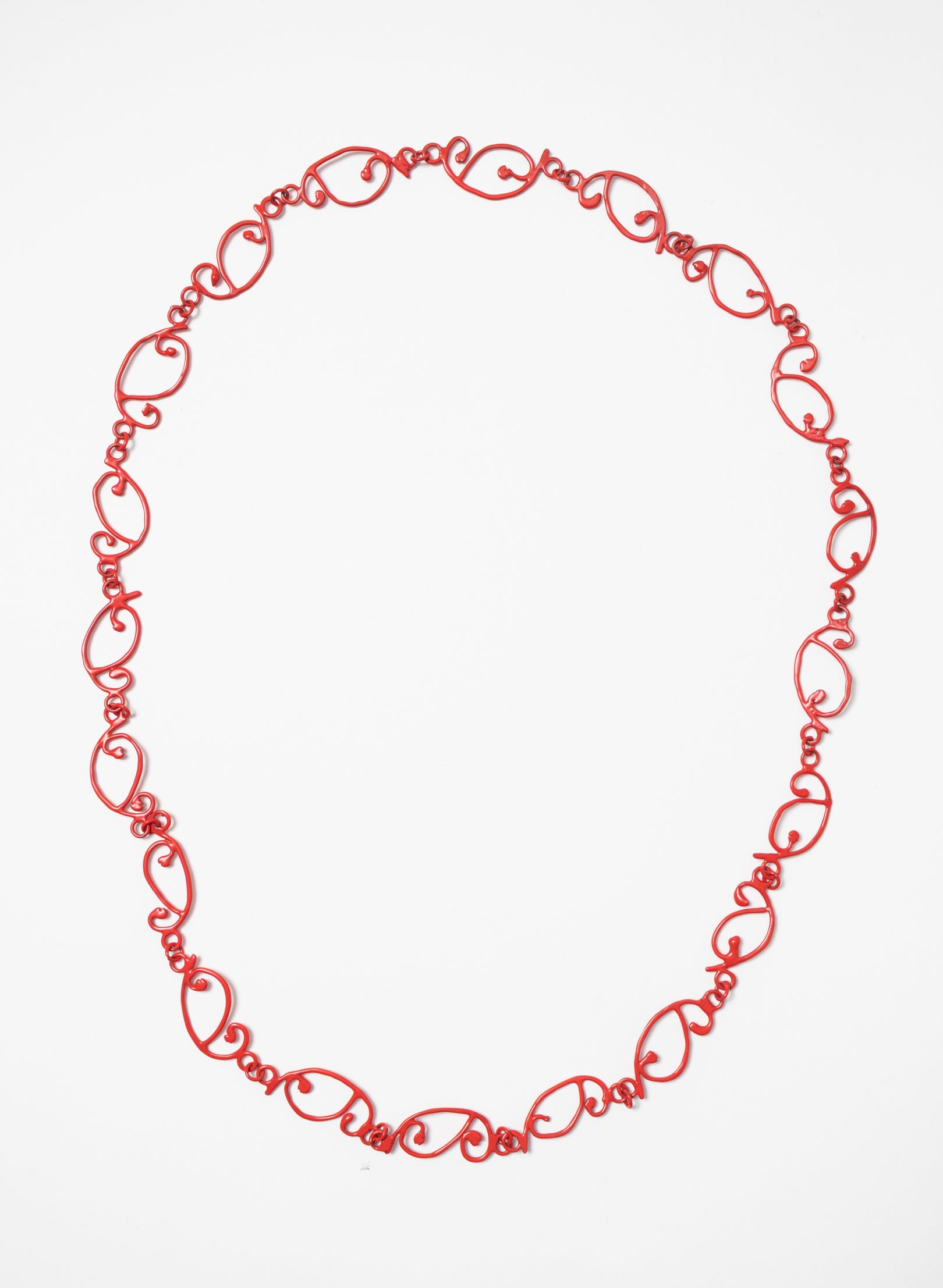 Koru Necklace Bronze/Red