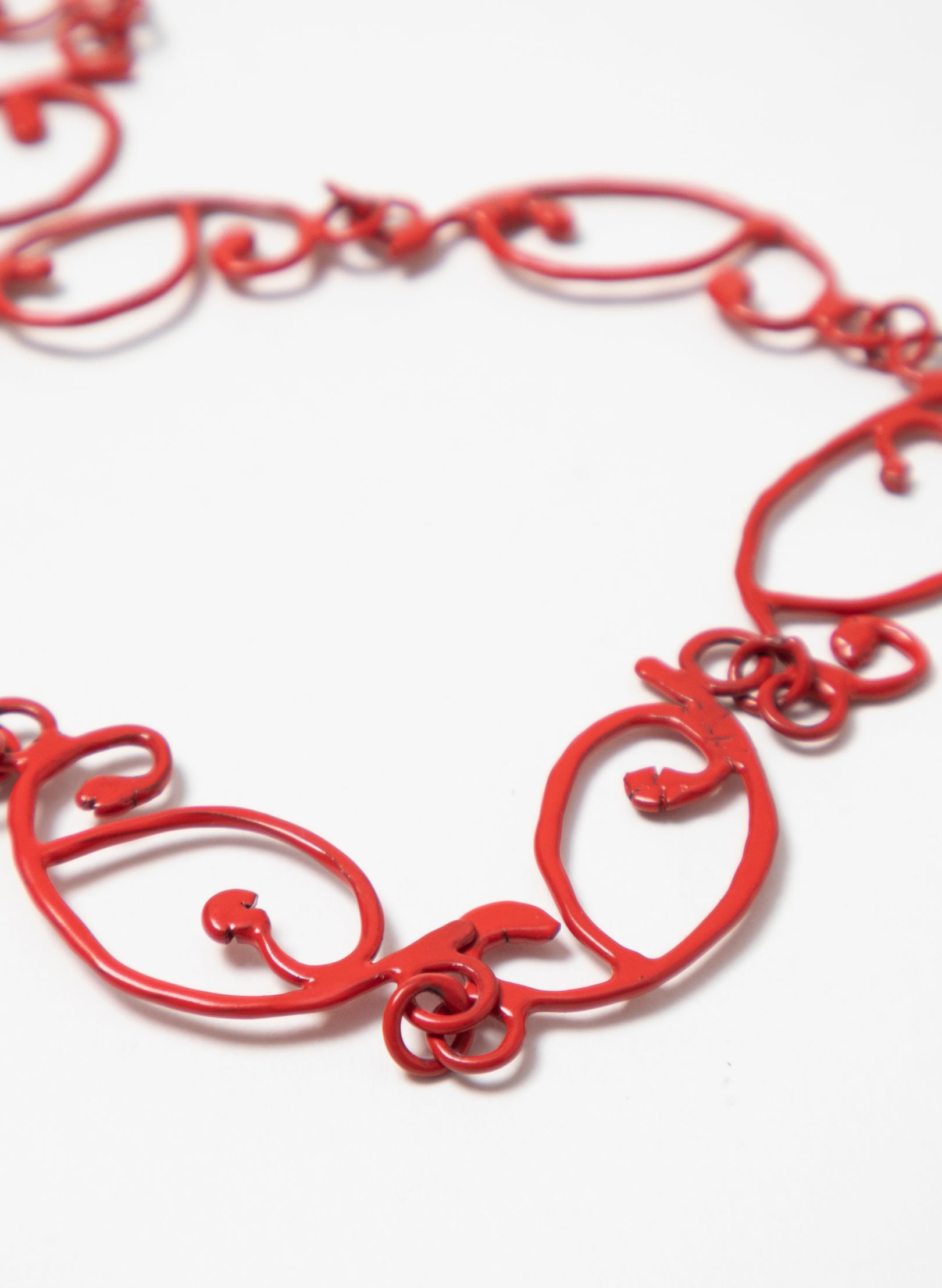 Koru Necklace Bronze/Red