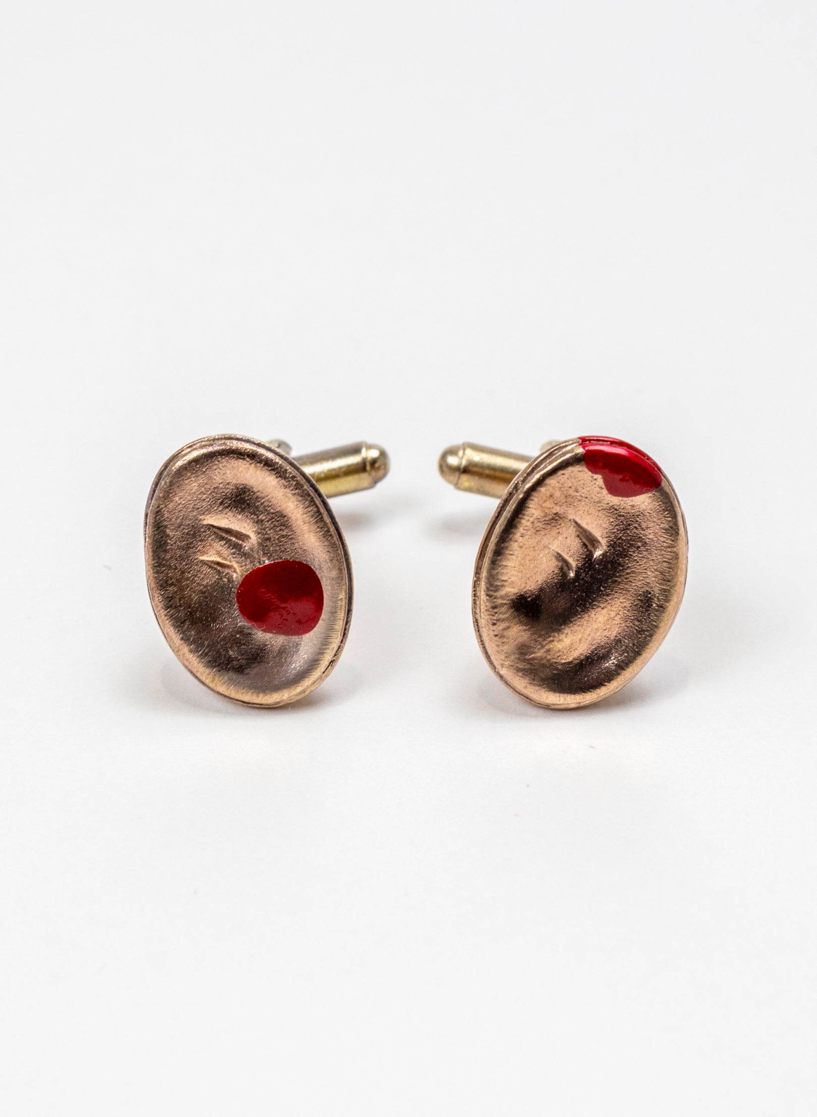 Bronze Meat Pie Cufflinks