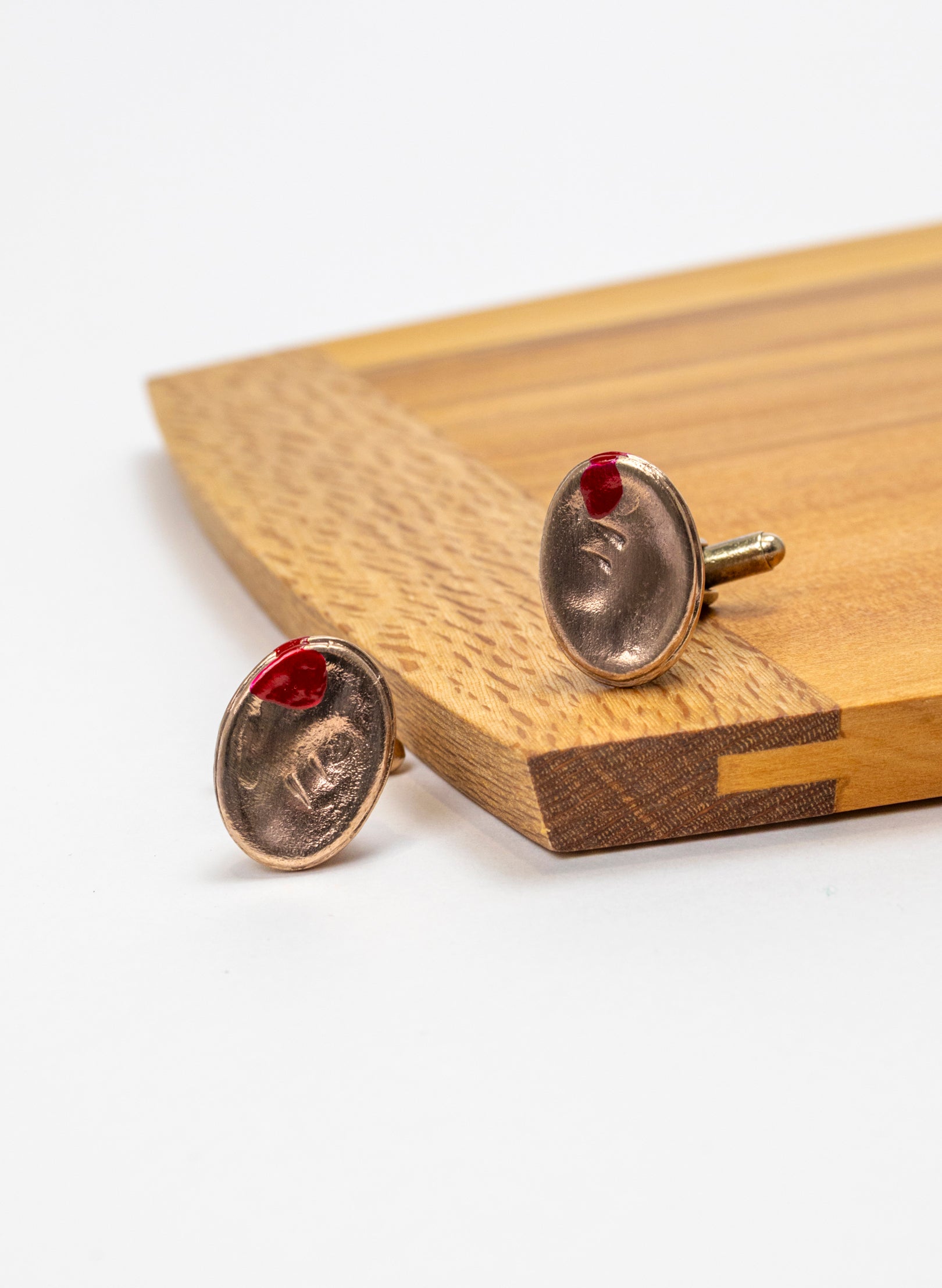 Bronze Meat Pie Cufflinks