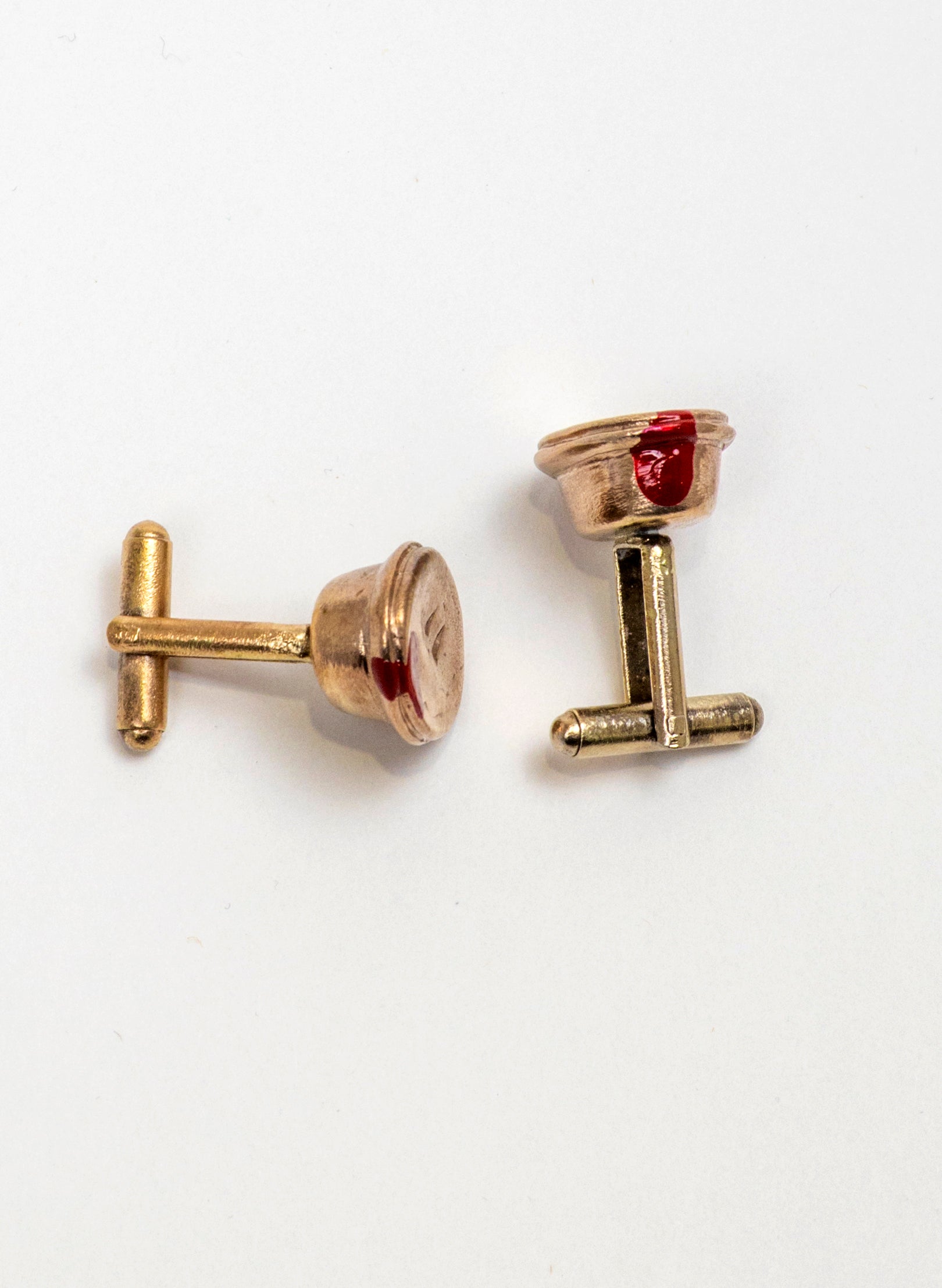 Bronze Meat Pie Cufflinks