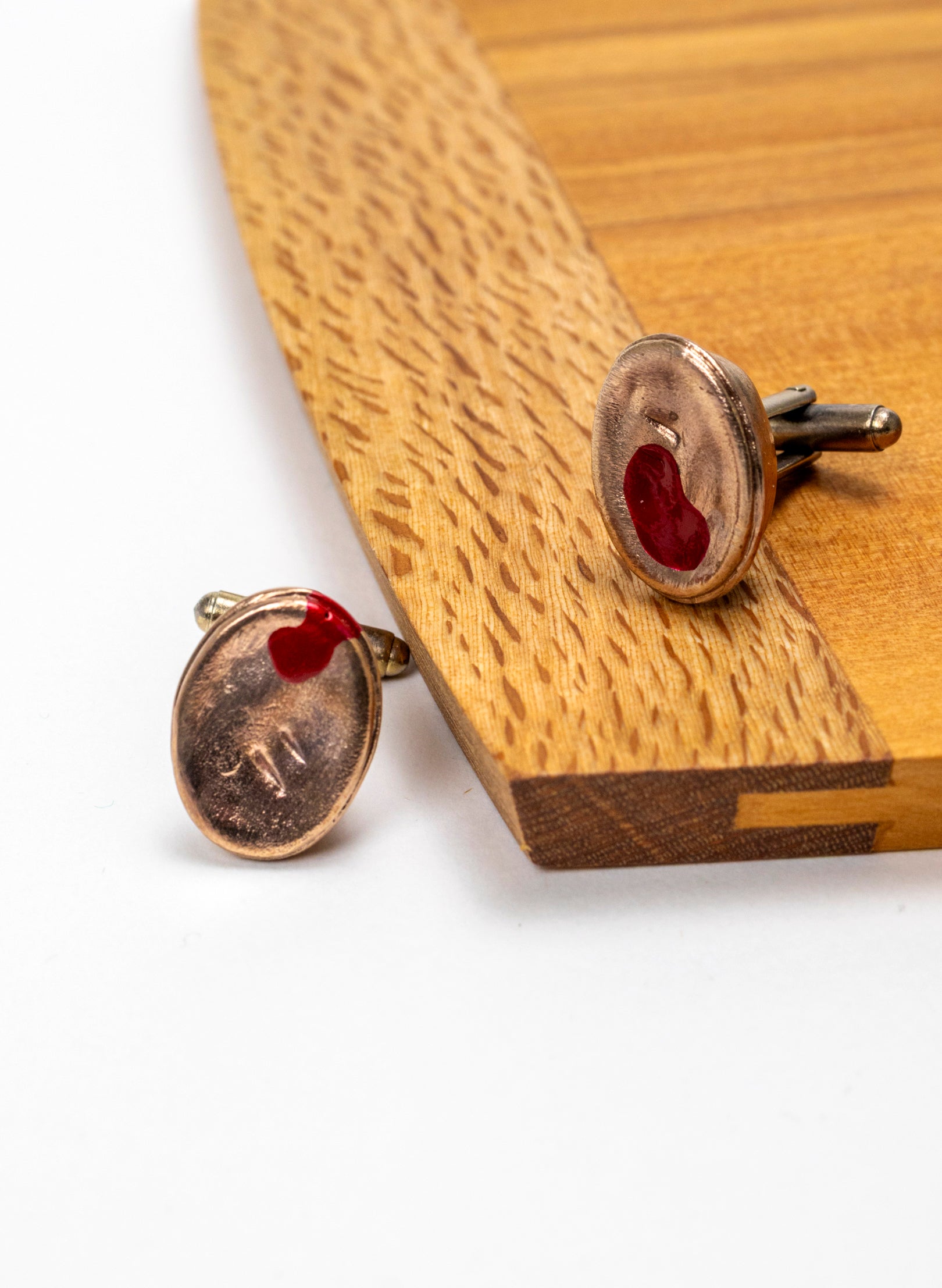 Bronze Meat Pie Cufflinks
