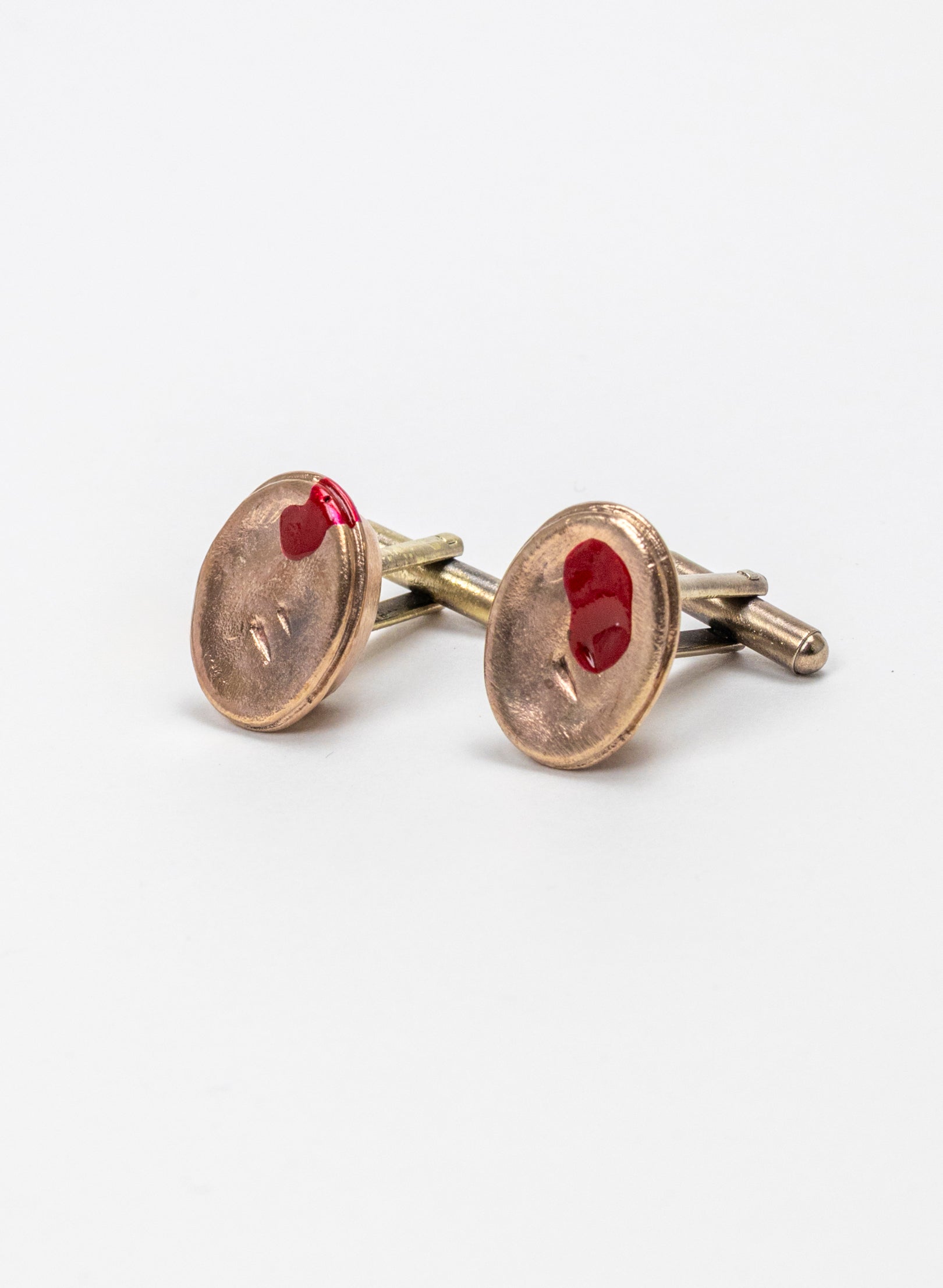 Bronze Meat Pie Cufflinks