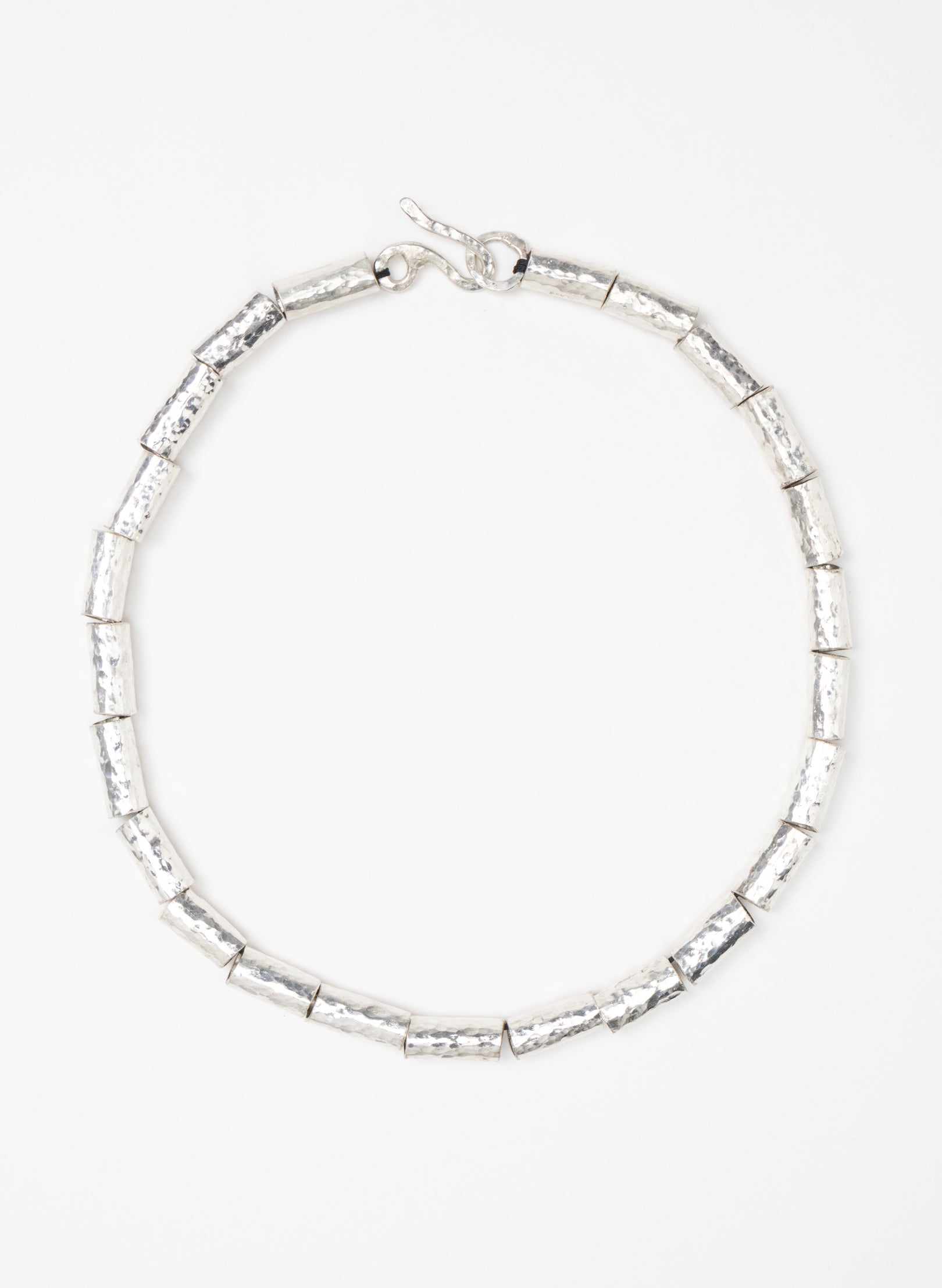 Kauri Bead Necklace - Silver