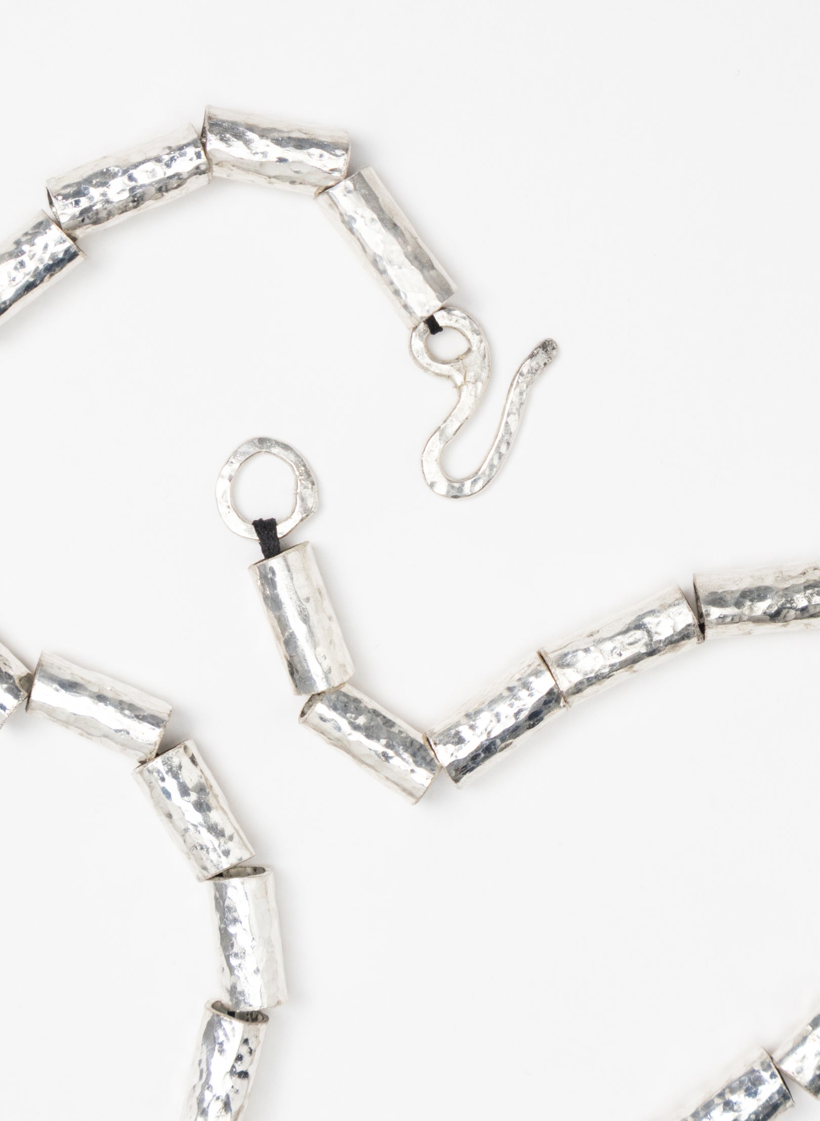 Kauri Bead Necklace - Silver