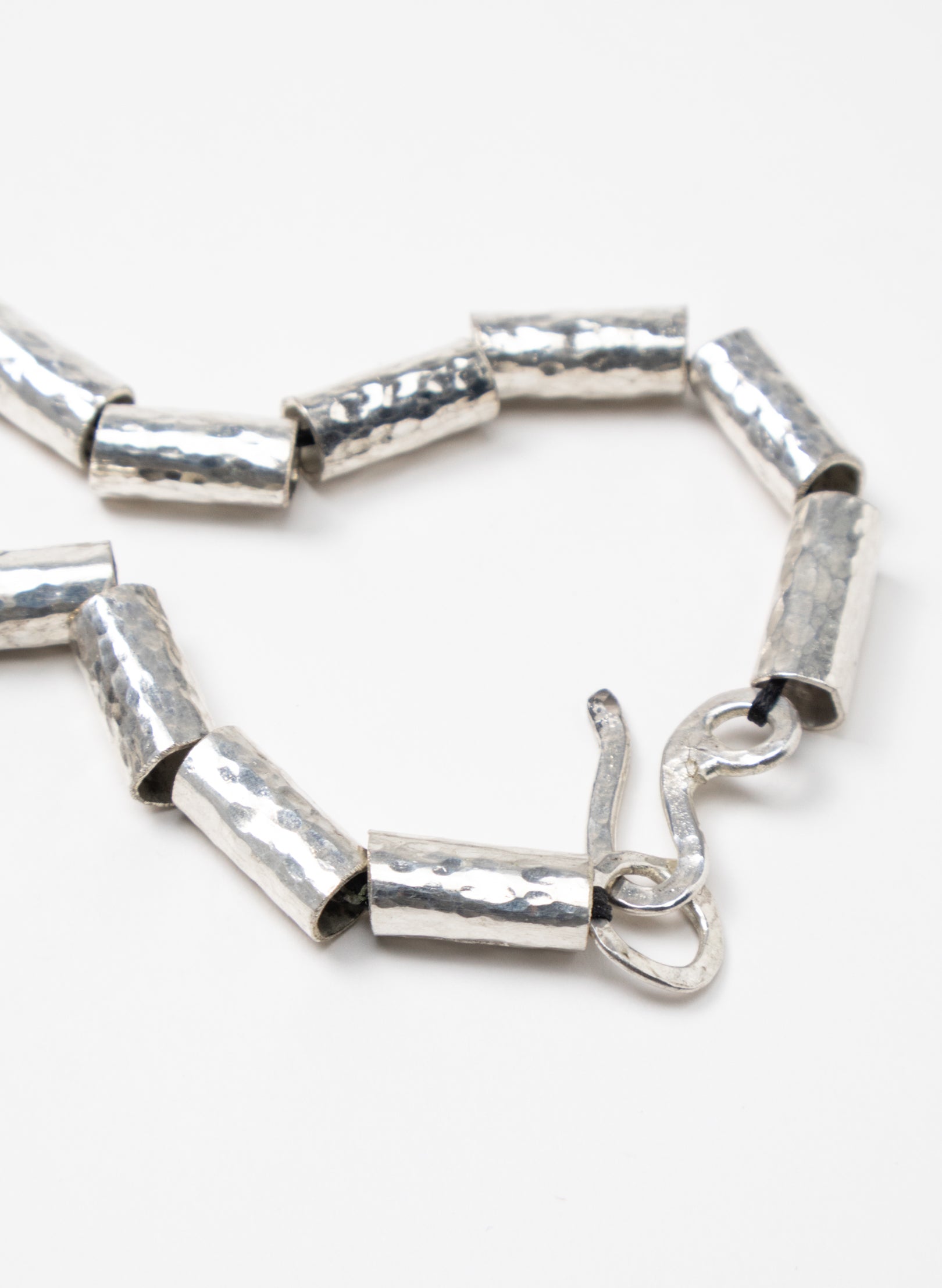 Kauri Bead Necklace - Silver
