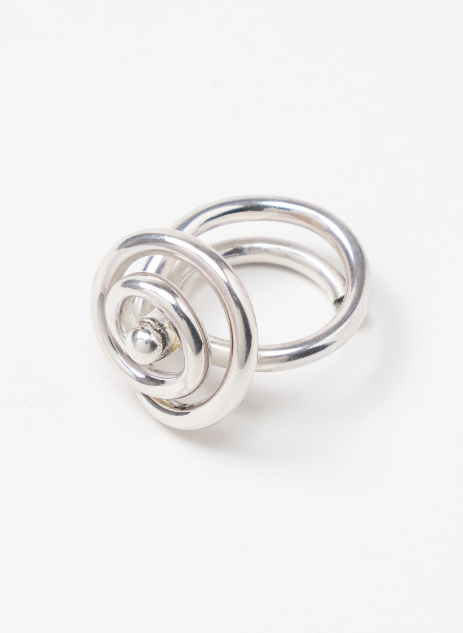 Modern Koru Silver Ring
