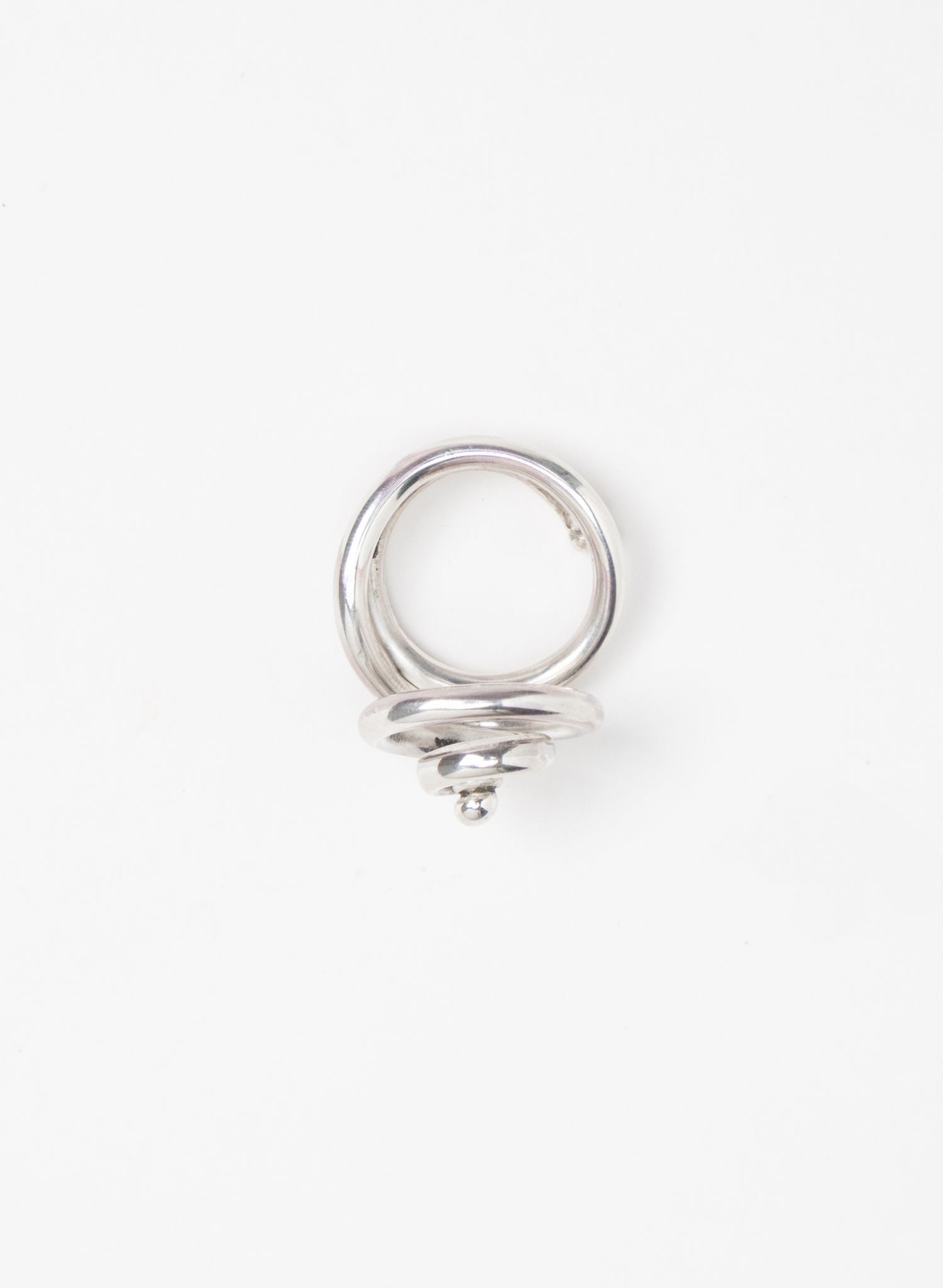 Modern Koru Silver Ring
