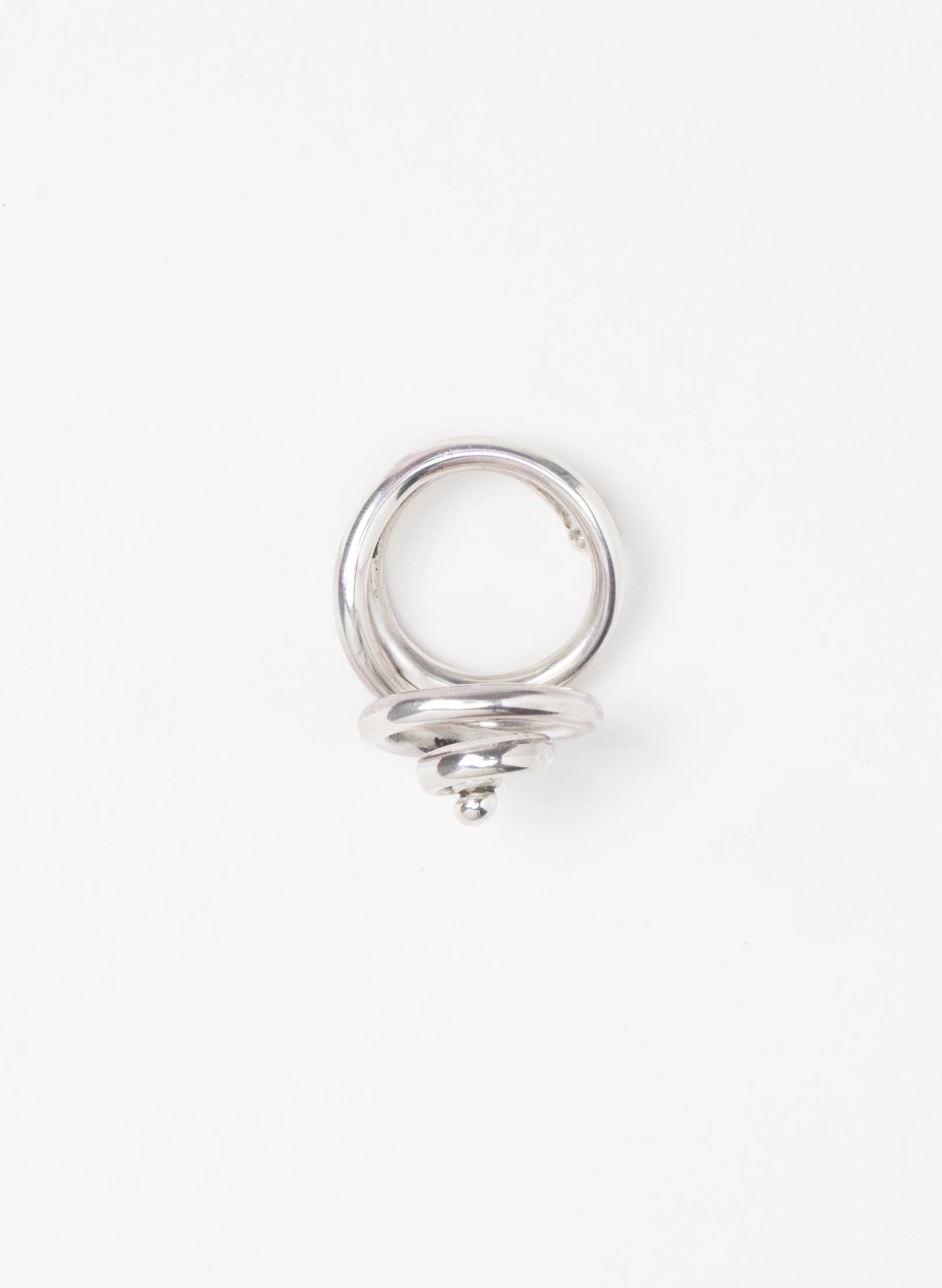 Modern Koru Silver Ring