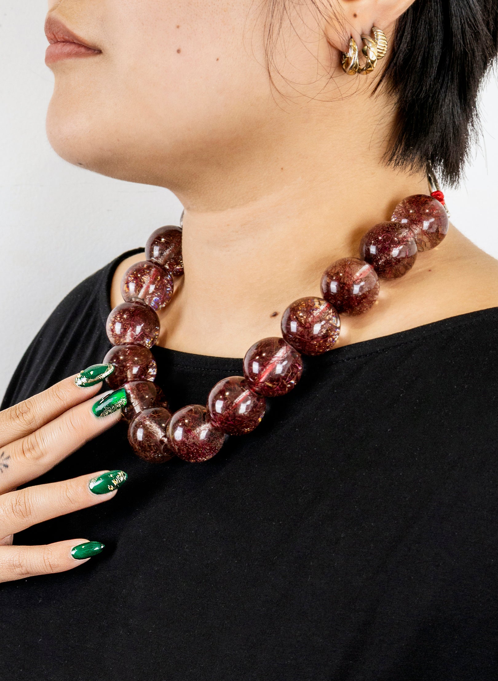 Pōhutukawa Stamens Bead Necklace