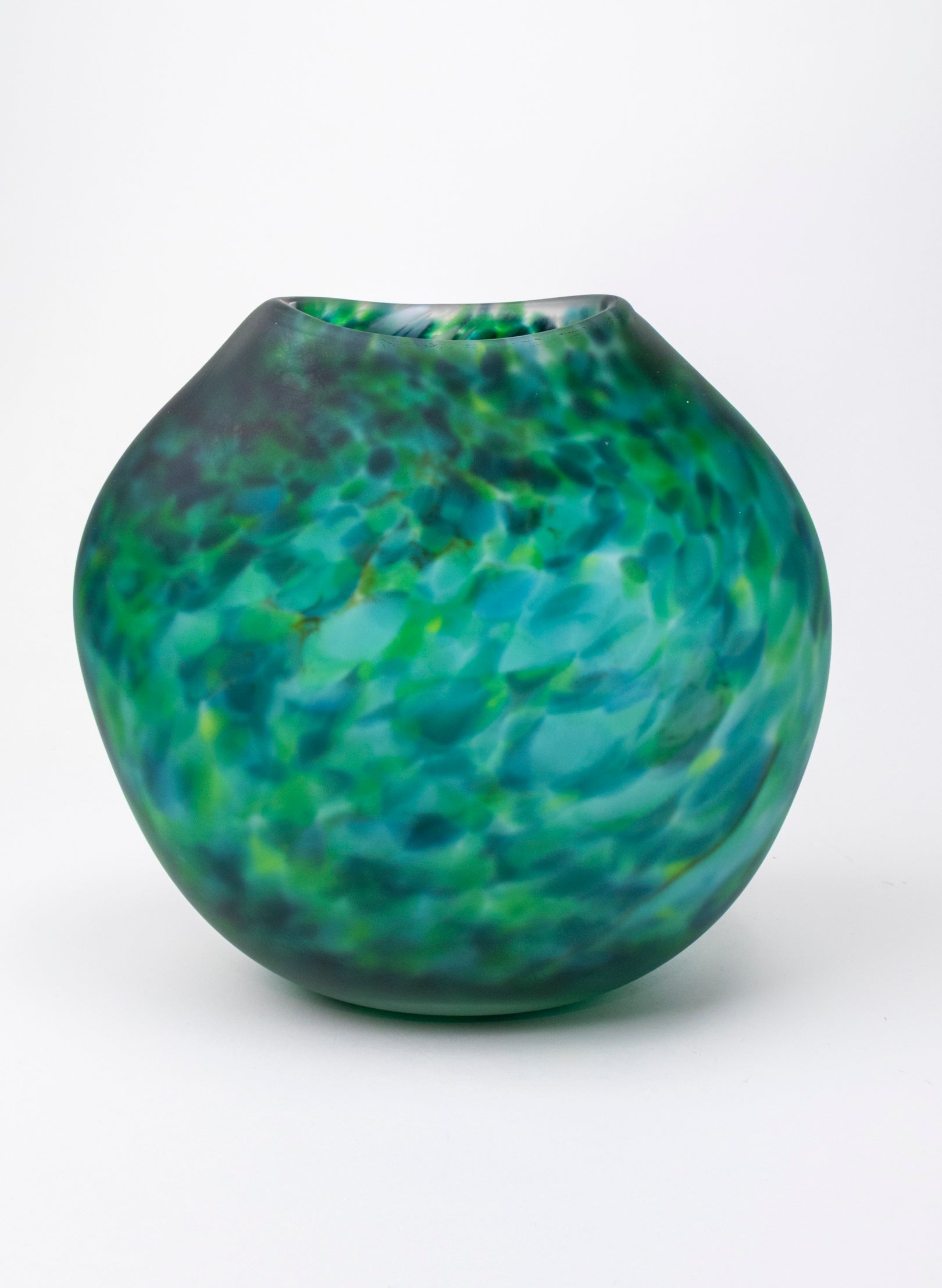 Acid Etched Greenstone Vase