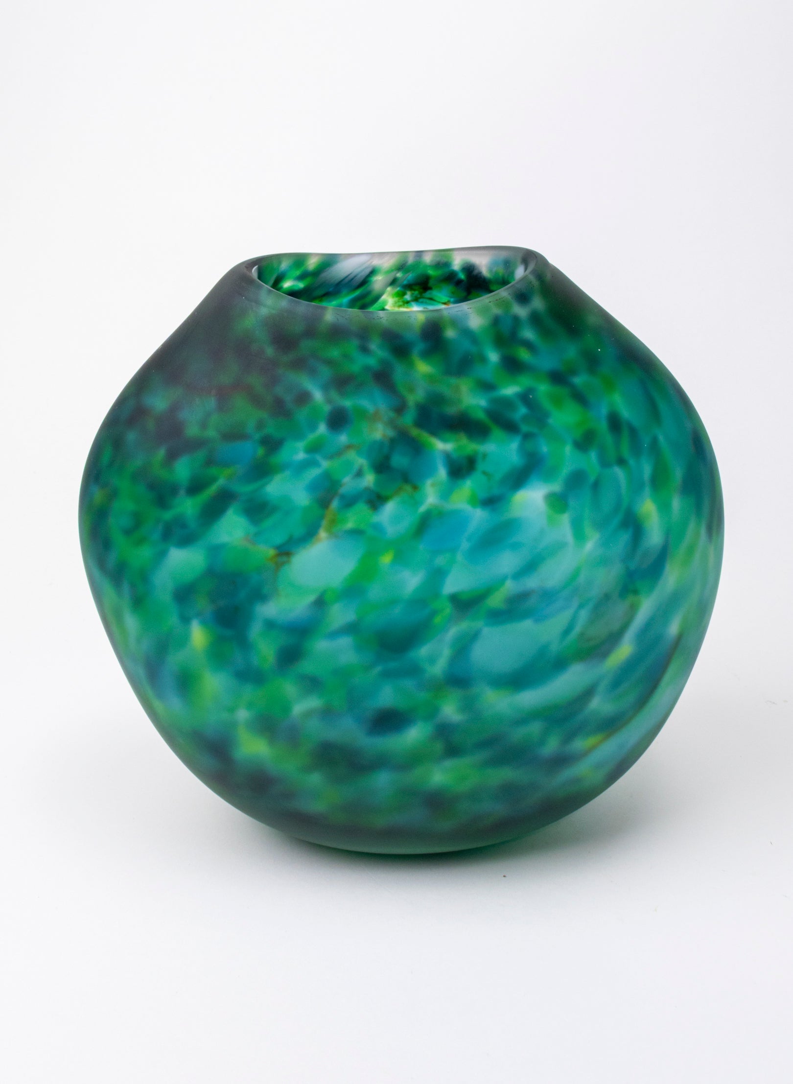 Acid Etched Greenstone Vase