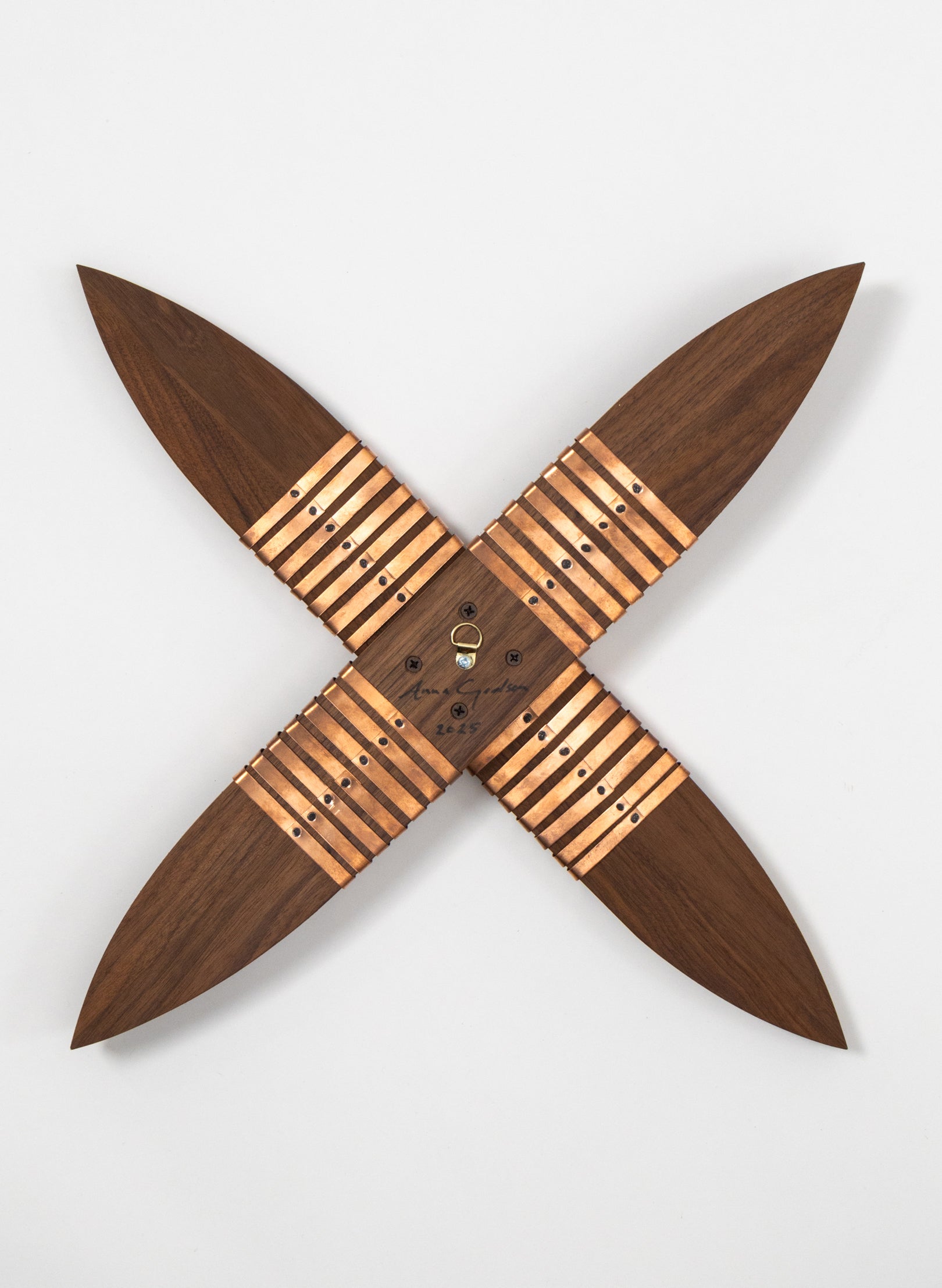 Greens And Copper Walnut Putiputi - Medium