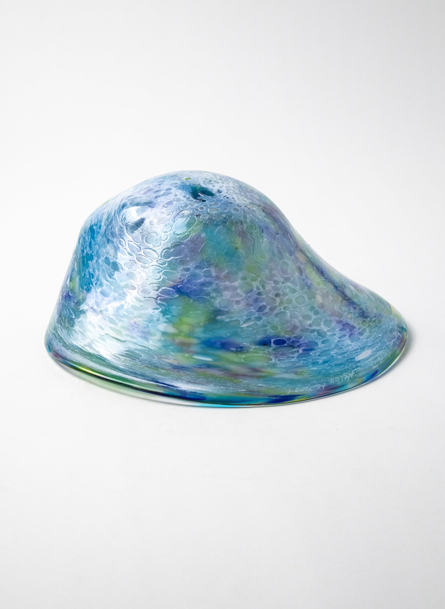 Large Glass Paua Bowl