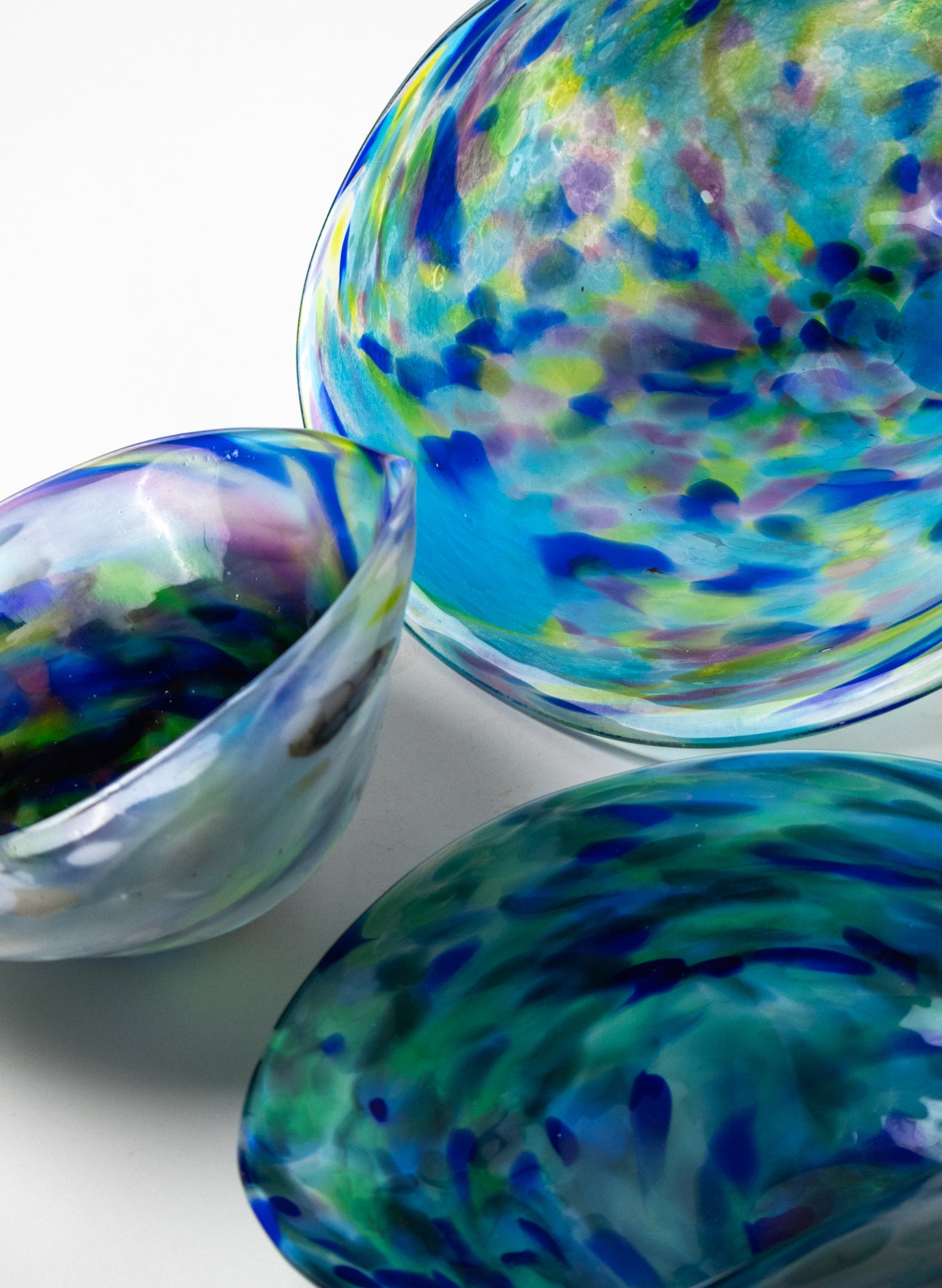 Large Glass Paua Bowl
