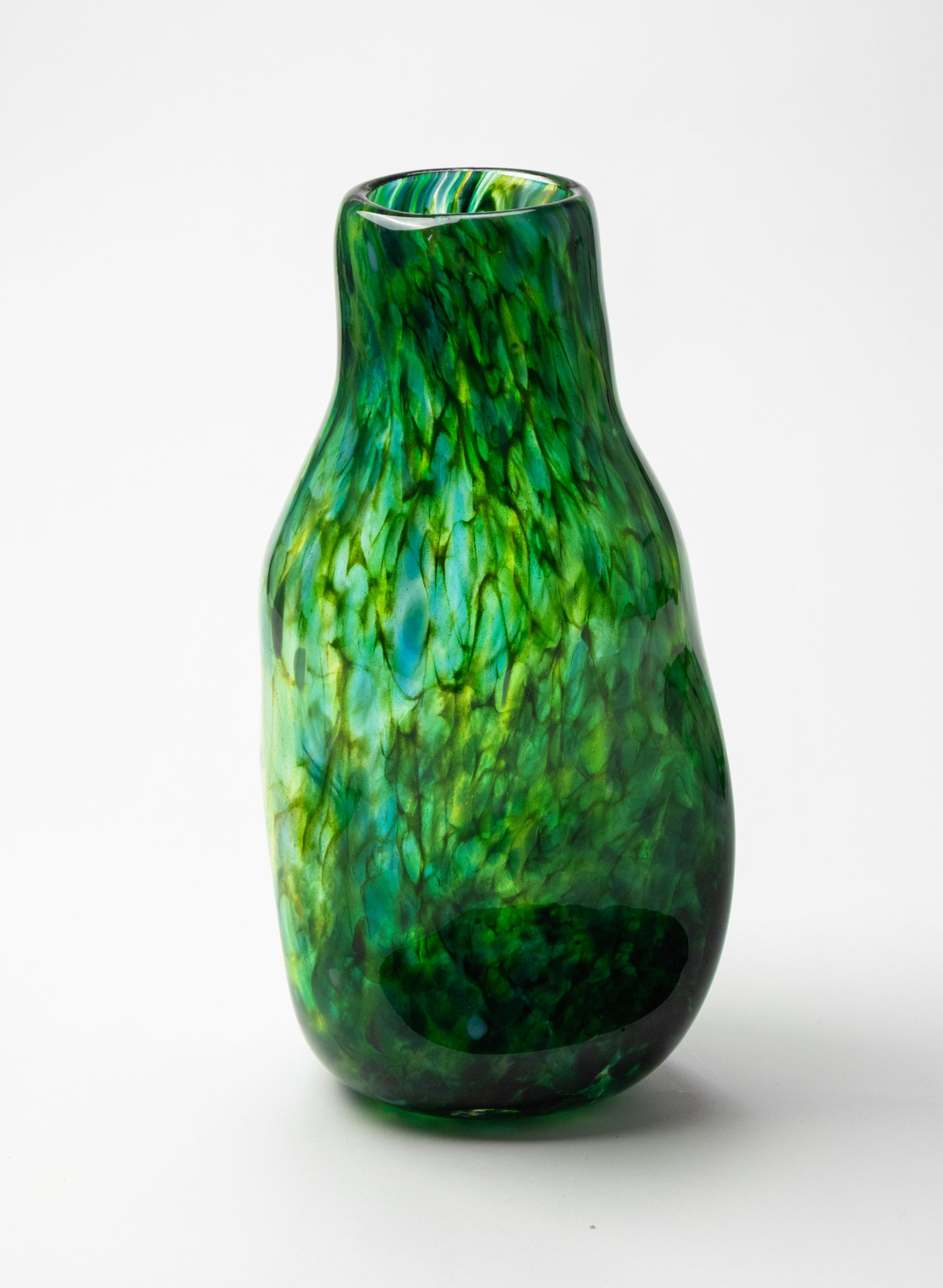 Greenstone Boulder Tube Neck Vase
