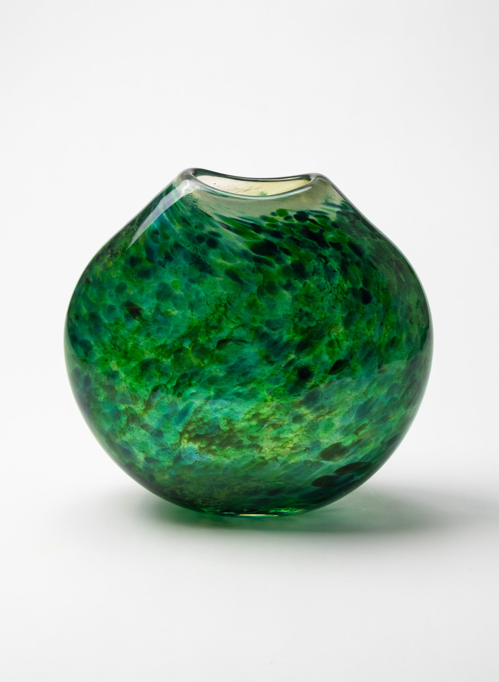 Greenstone Flat Glass Vase
