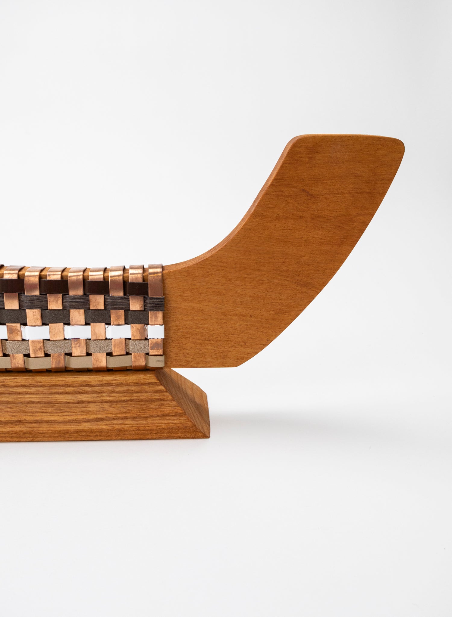 Golden Earth and Copper Waka on Plinth