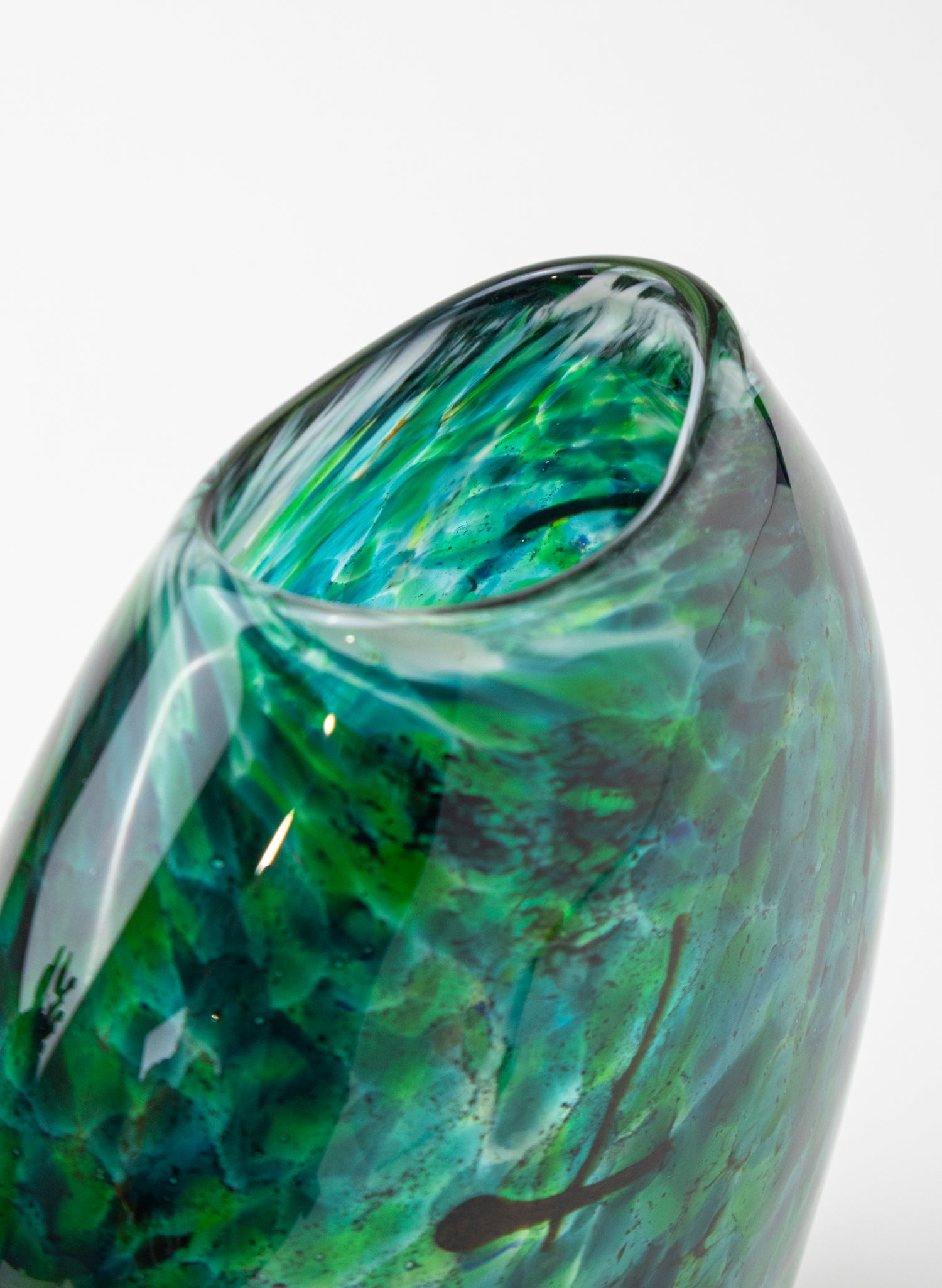 Greenstone Hart Form Thick Wall Vase