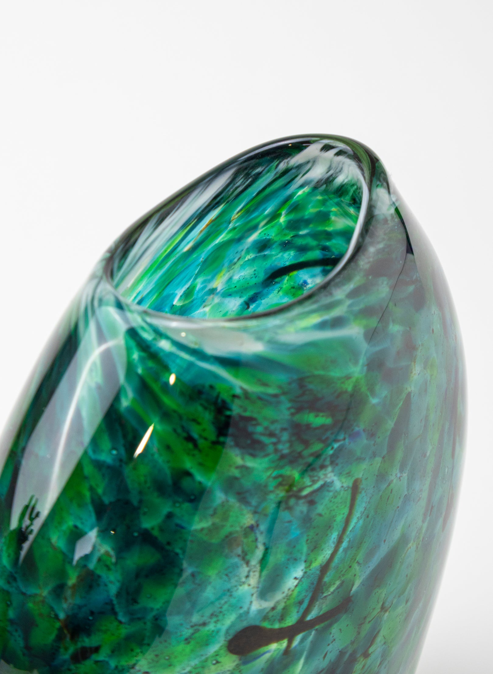 Greenstone Hart Form Thick Wall Vase