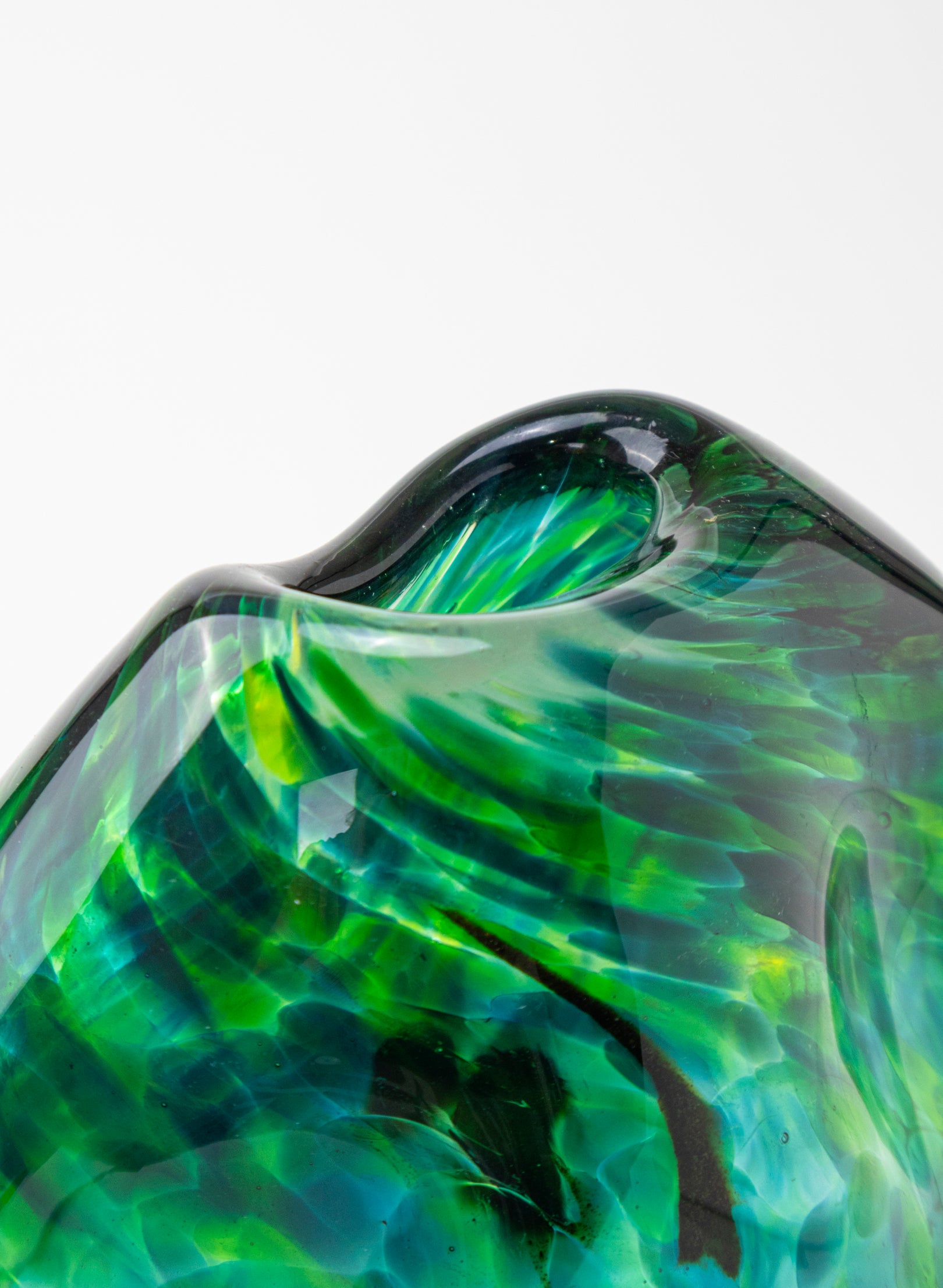 Greenstone Tall Boulder Form Vase